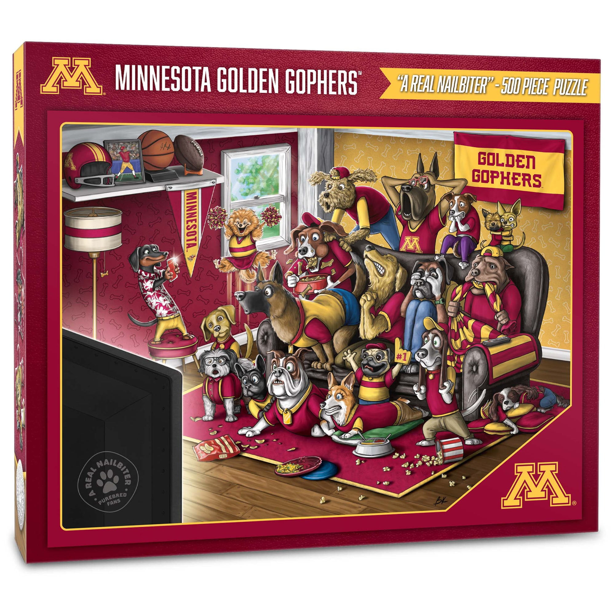 All Star Dogs NCAA Minnesota Golden Gophers Hundeleine – Team-Farben, Größe L (183 Cm)