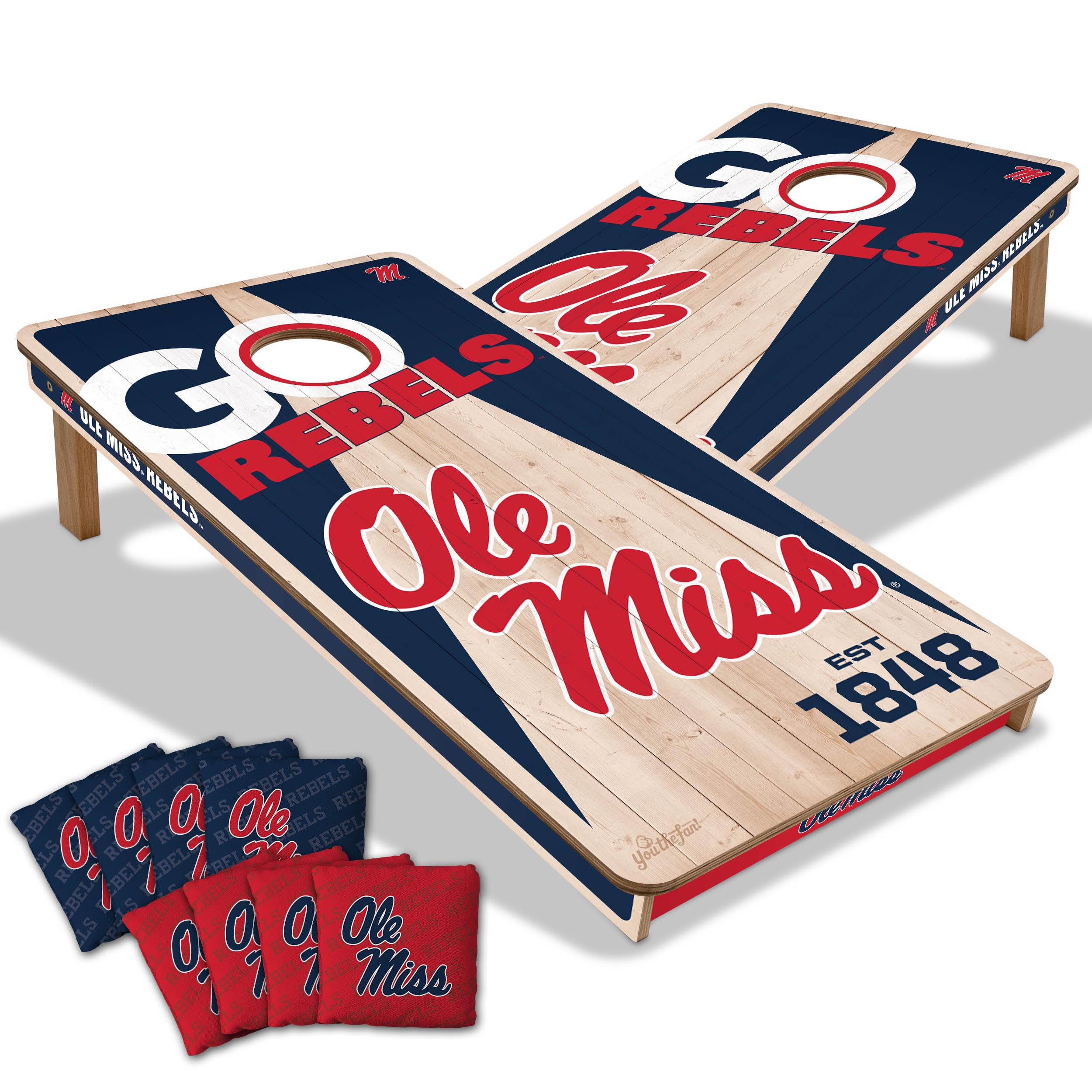 YouTheFan NCAA Mississippi Rebels 2' x 4' Cornhole Game