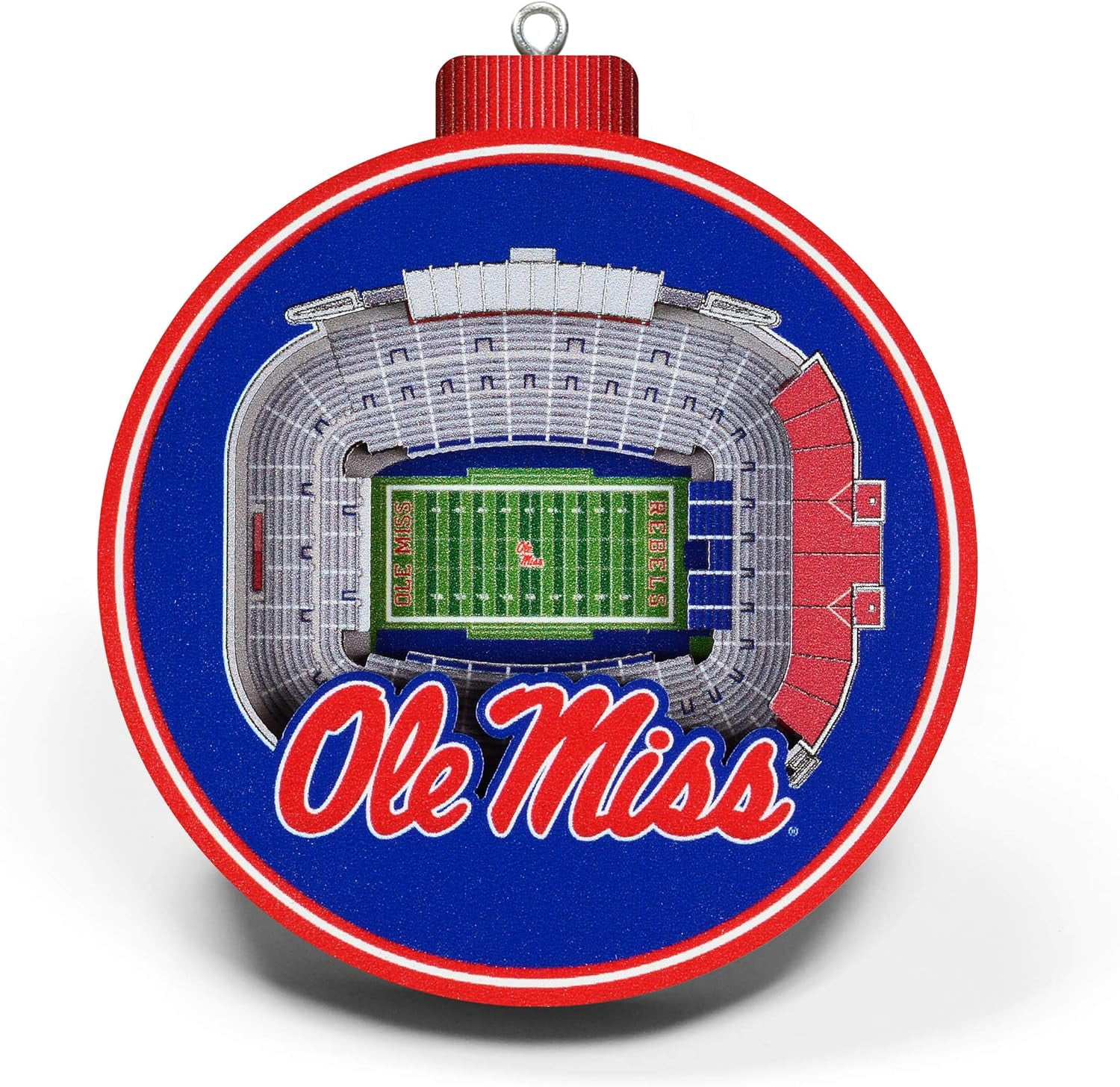 YouTheFan NCAA Mississippi Rebels 3D StadiumView Ornament