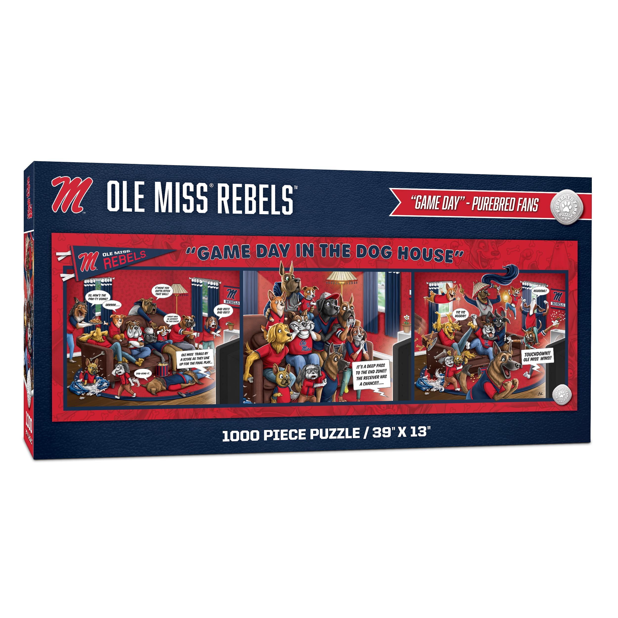 YouTheFan NCAA Mississippi Rebels Purebred Fans Gameday in the Dog House 1000PC Puzzle