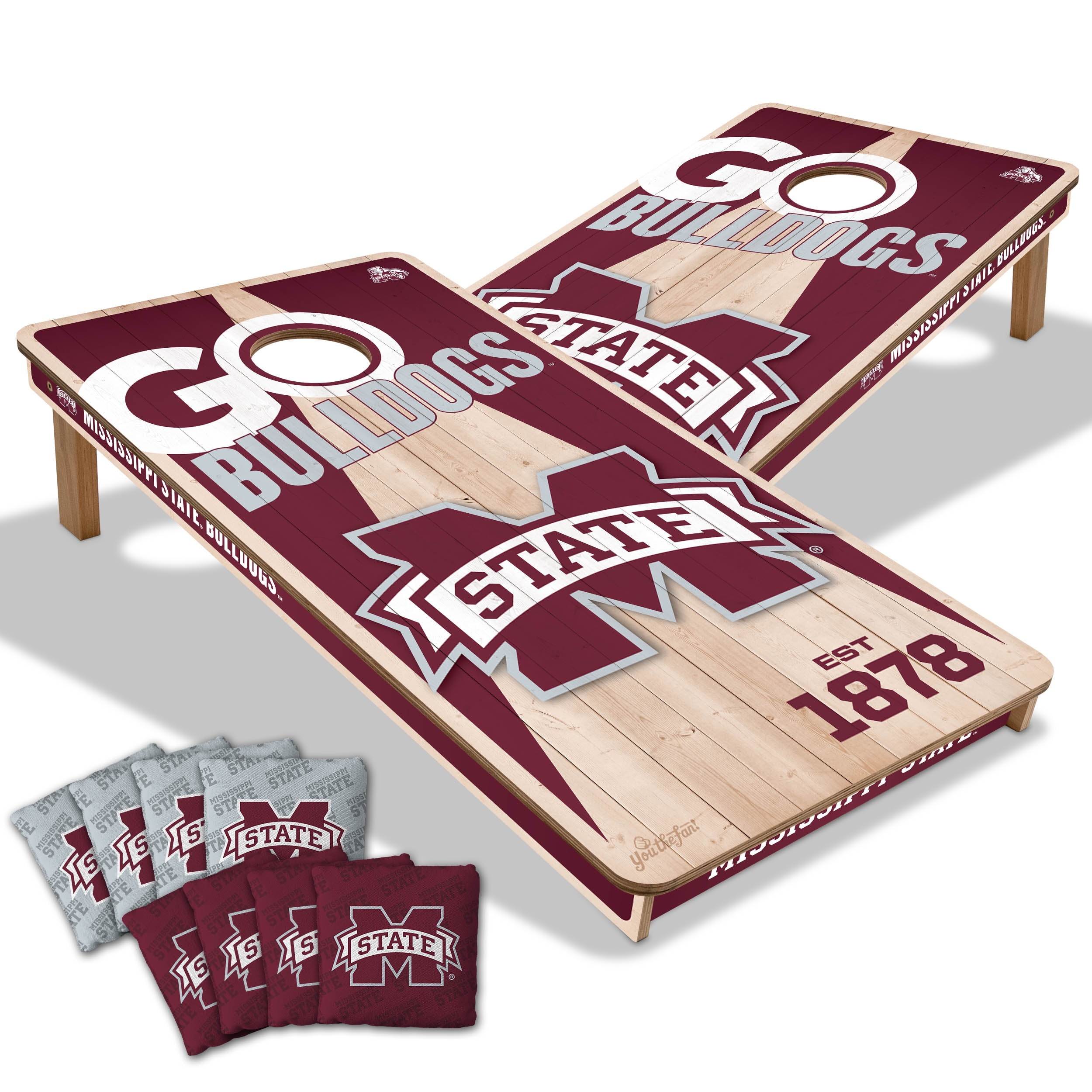 YouTheFan NCAA Mississippi State Bulldogs 2' x 4' Cornhole Game