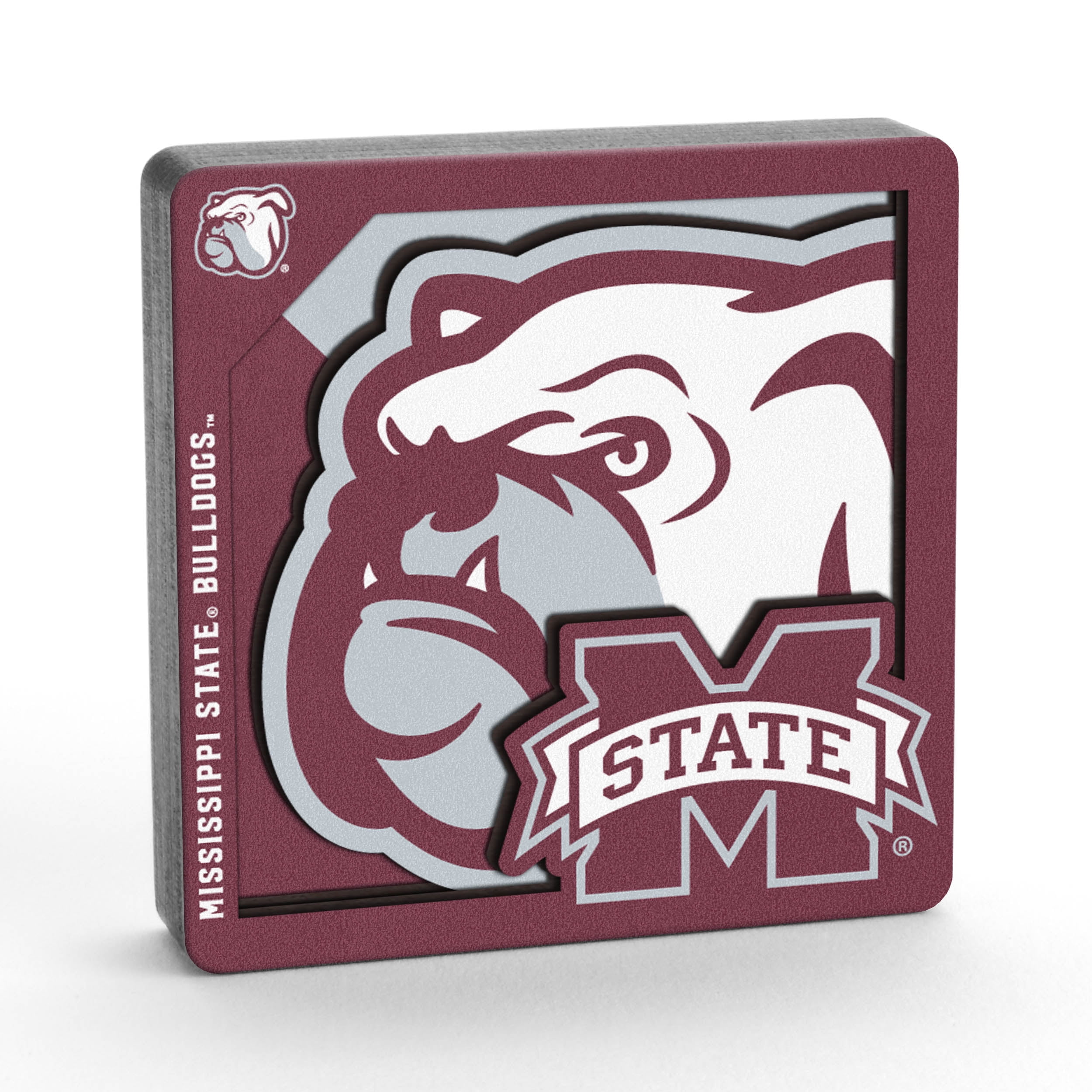Mississippi State Decals - 2-Pack M-STATE Vinyl Stickers 2 Inch Size
