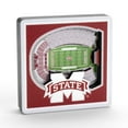thumbnail image 1 of YouTheFan NCAA Mississippi State Bulldogs 3D StadiumView Magnet, 1 of 4