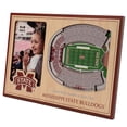 thumbnail image 1 of Brown Mississippi State Bulldogs 3D StadiumViews Picture Frame, 1 of 5
