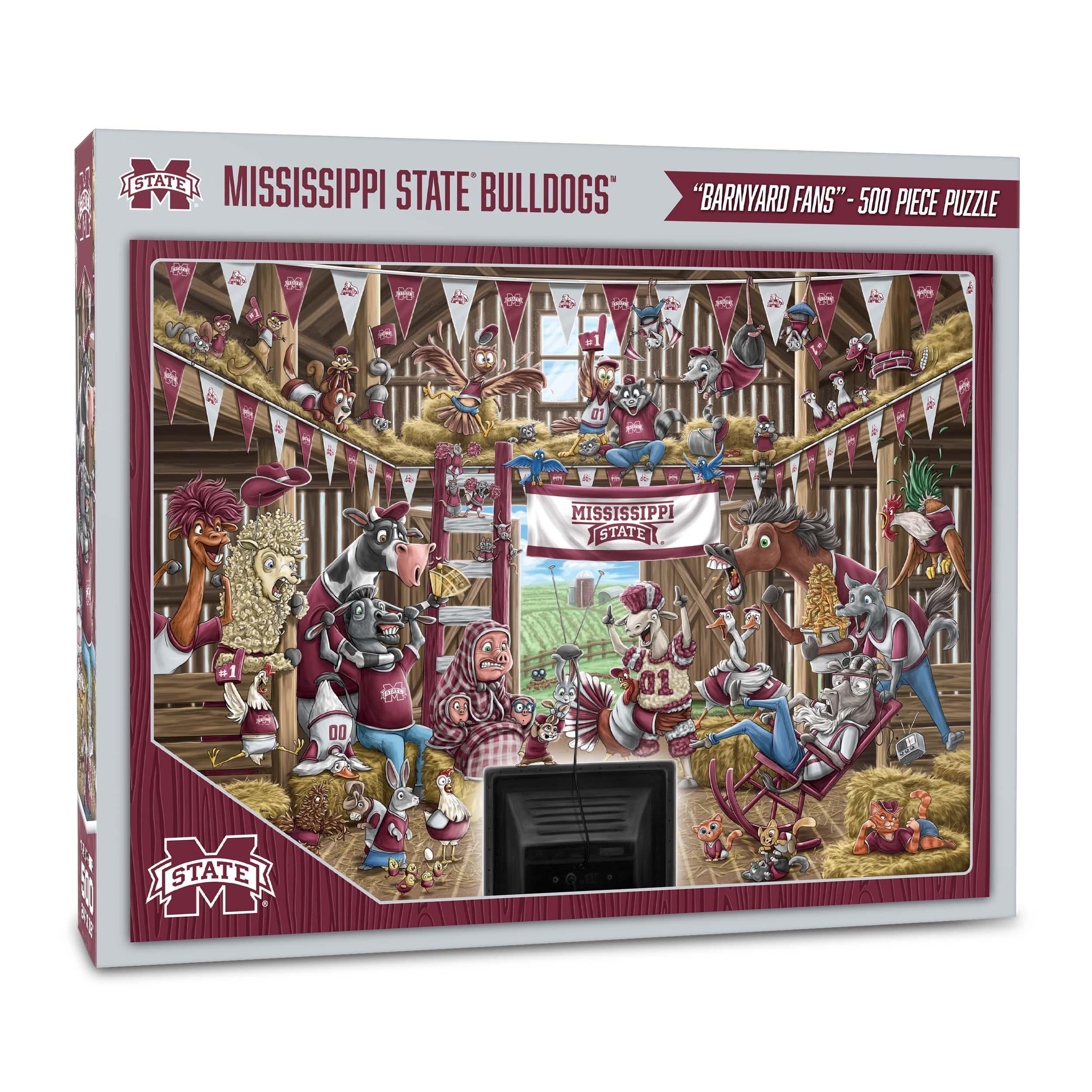 YouTheFan NCAA Mississippi State Bulldogs Barnyard Fans Puzzle - 500 Piece