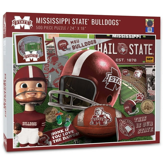 Mississippi State Bulldogs 500-Piece Retro Series Puzzle