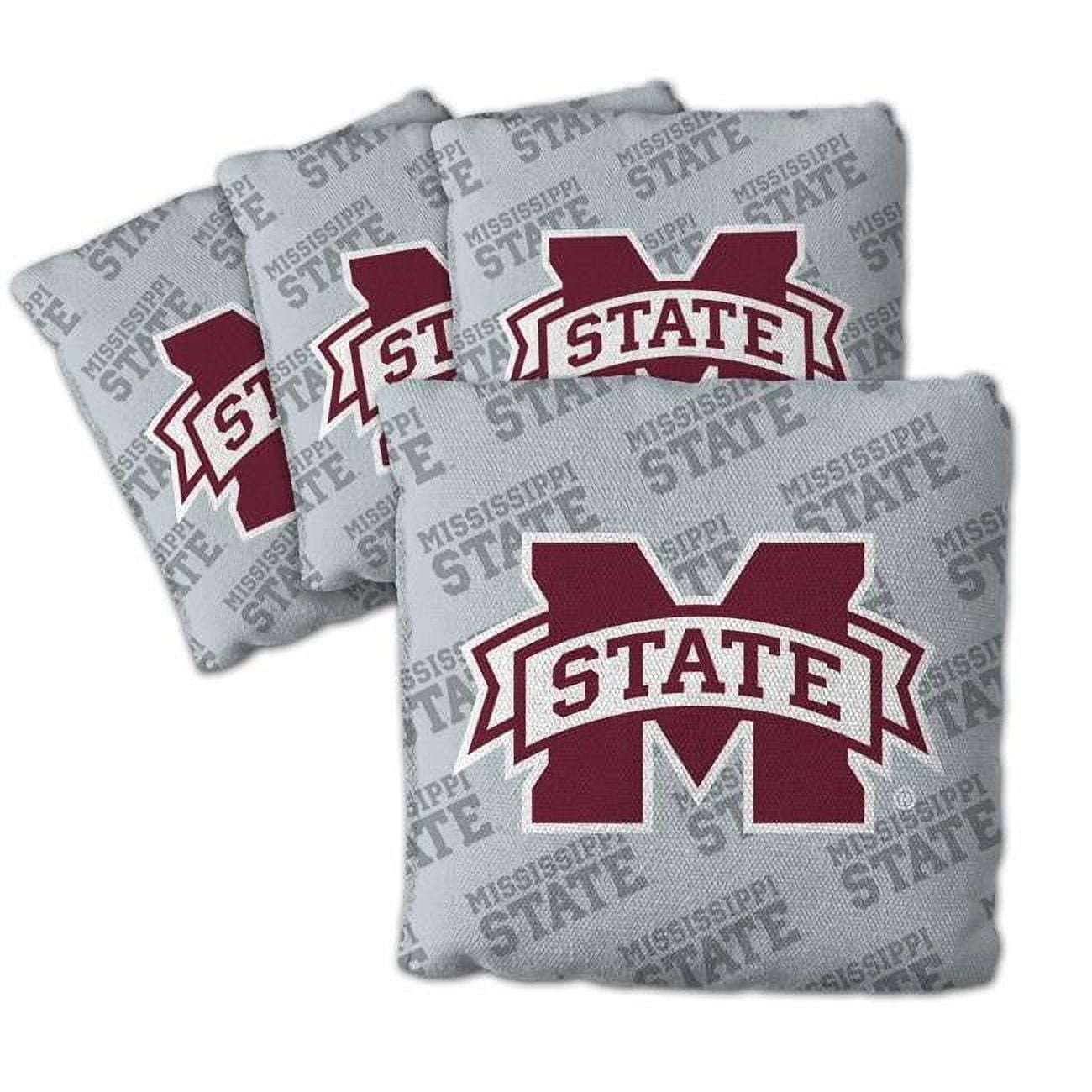 NCAA Mississippi State Bulldogs Cornhole Bags - 4PK - Grey
