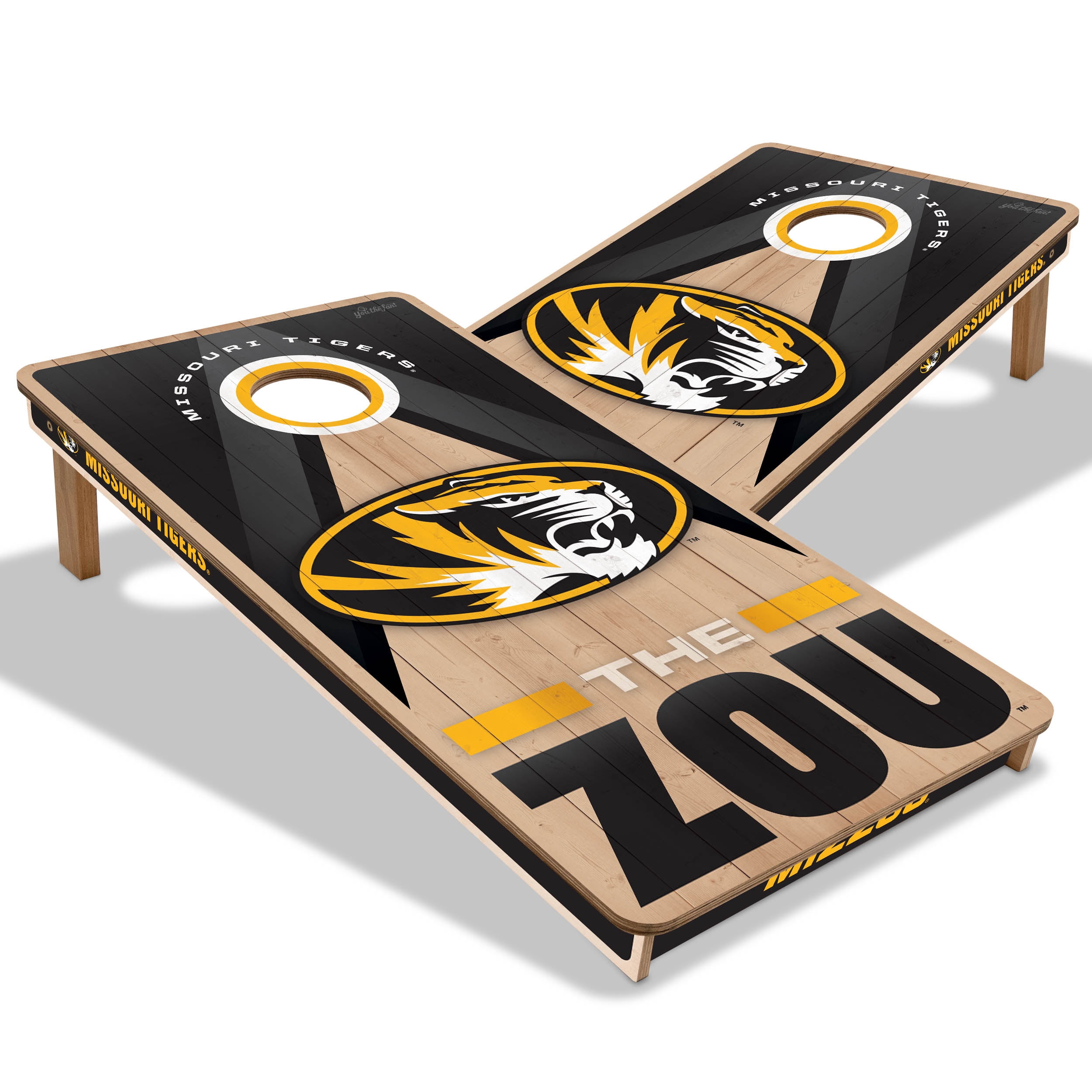 YouTheFan NCAA Missouri Tigers 2X4 Slogan Series Cornhole NO BAGS