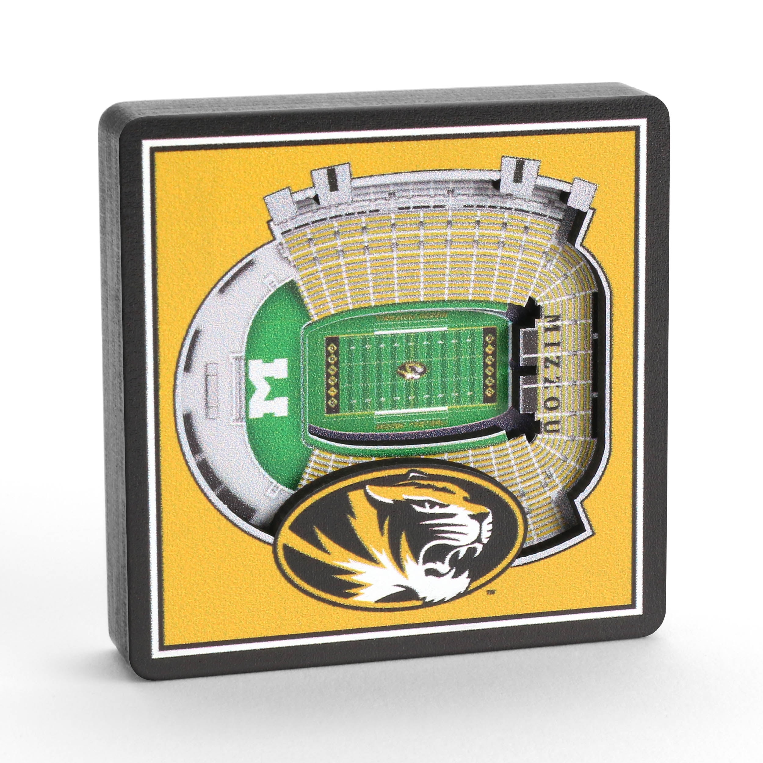 YouTheFan NCAA Missouri Tigers 3D StadiumView Magnet