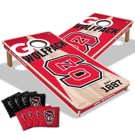 YouTheFan NCAA NC State Wolfpack 2' x 4' Cornhole Game