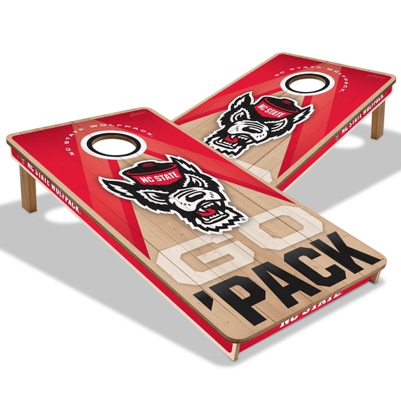YouTheFan NCAA NC State Wolfpack 2X4 Slogan Series Cornhole NO BAGS