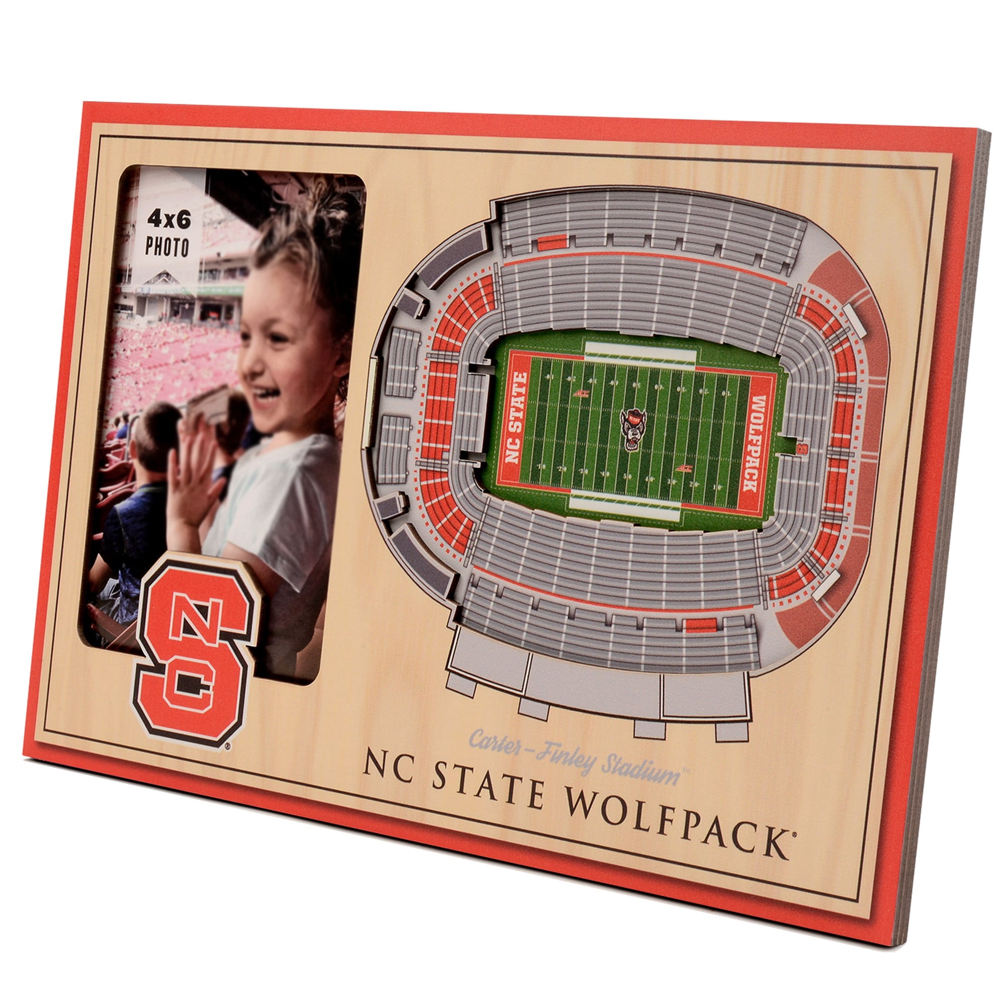 NC State Wolfpack 3D StadiumView Picture Frame