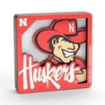 thumbnail image 1 of YouTheFan NCAA Nebraska Cornhuskers 3D Logo Series Magnet, 1 of 4