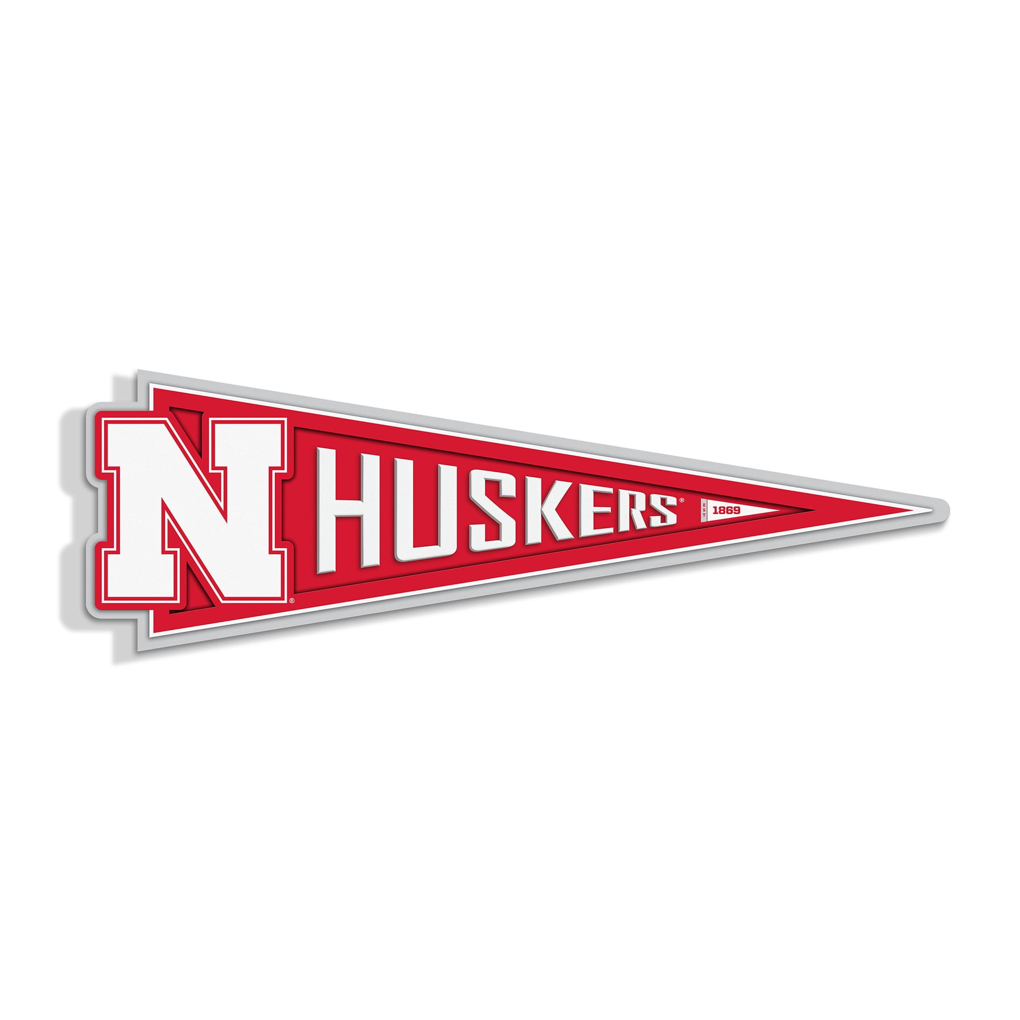 IDNA Nebraska Huskers 23" 3D Pennant Wall Art