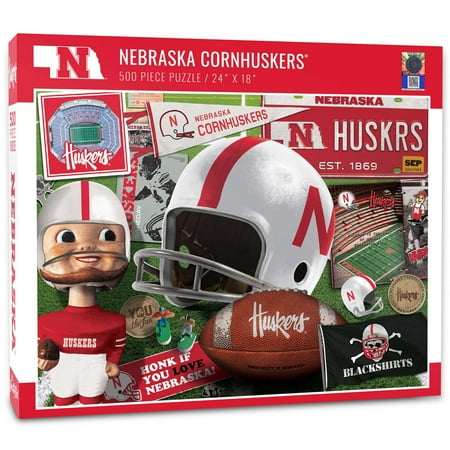 Nebraska Huskers Retro Puzzle – 500-Piece Challenge for Fans