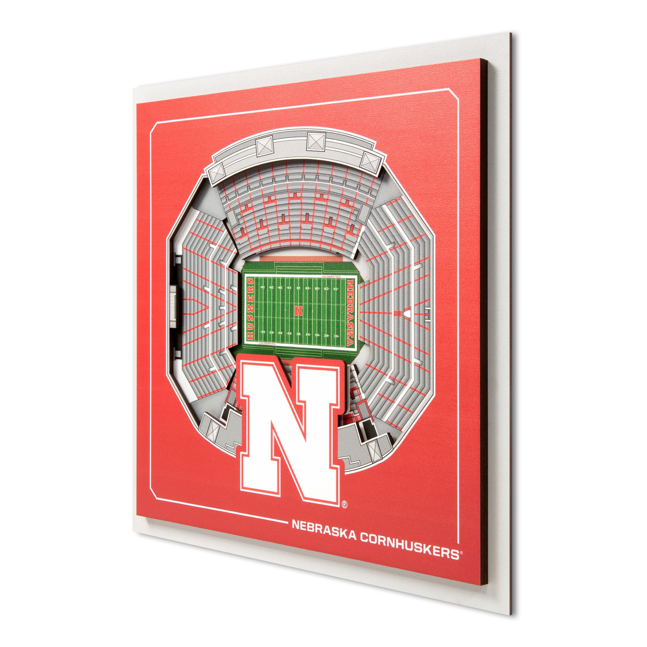 YouTheFan NCAA Nebraska Cornhuskers Stadium Series 3D Wall Art