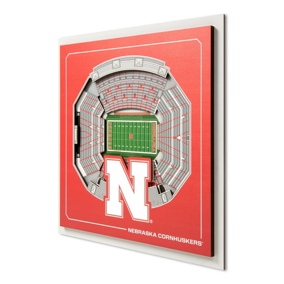 YouTheFan NCAA Nebraska Cornhuskers Stadium Series 3D Wall Art