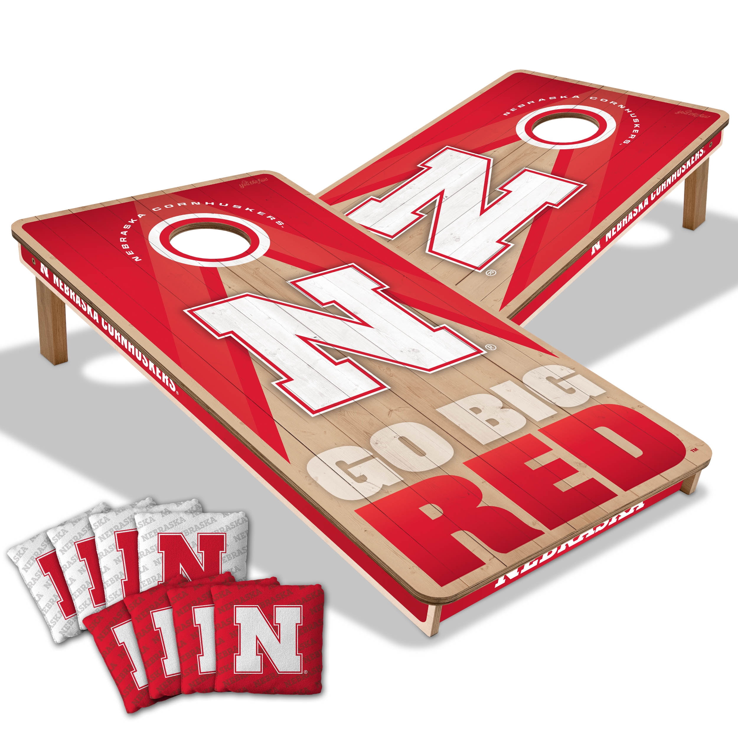 YouTheFan NCAA Nebraska Cornhuskers 2x4 Slogan Series Cornhole