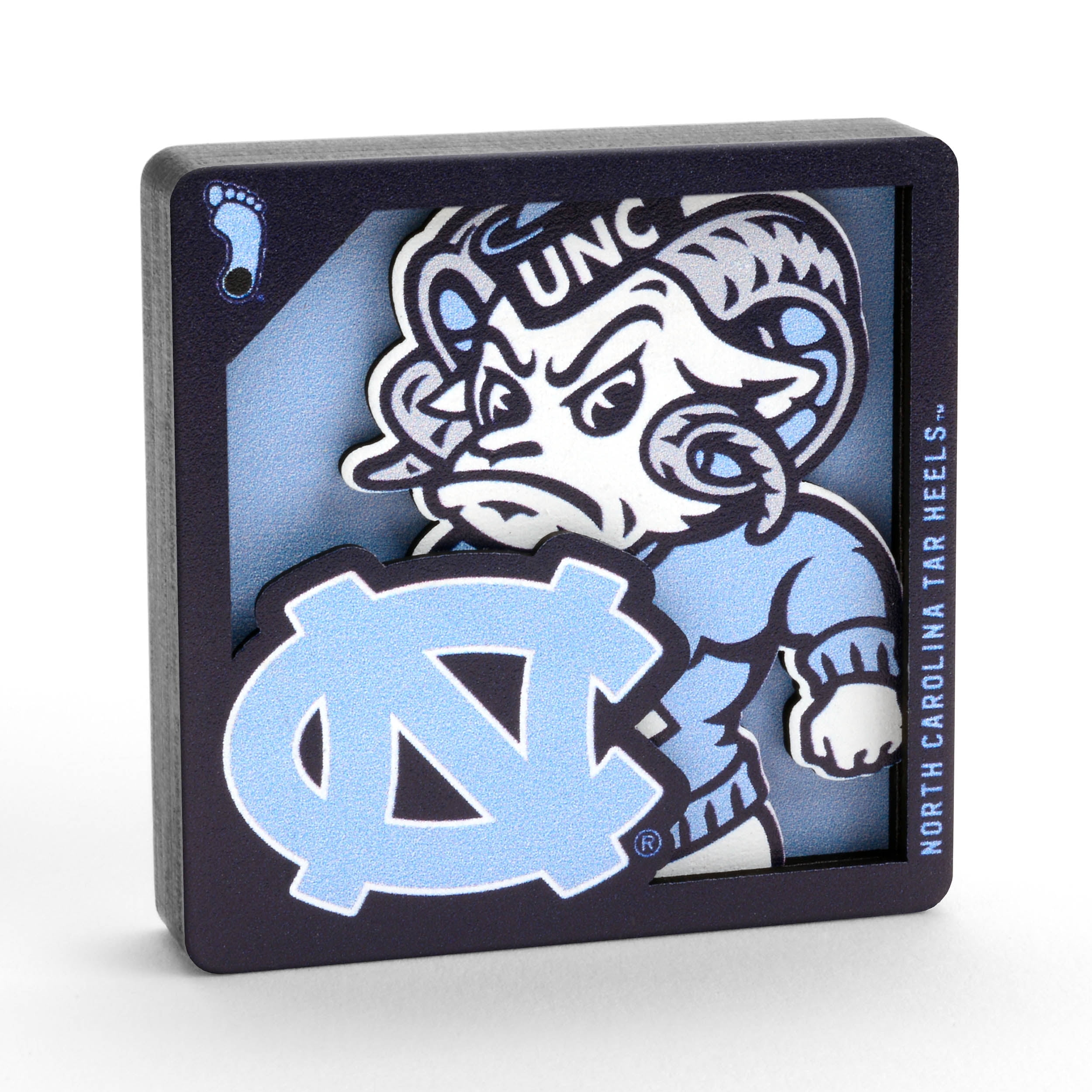 YouTheFan NCAA North Carolina Tar Heels 3D Logo Series Magnet - Walmart.com