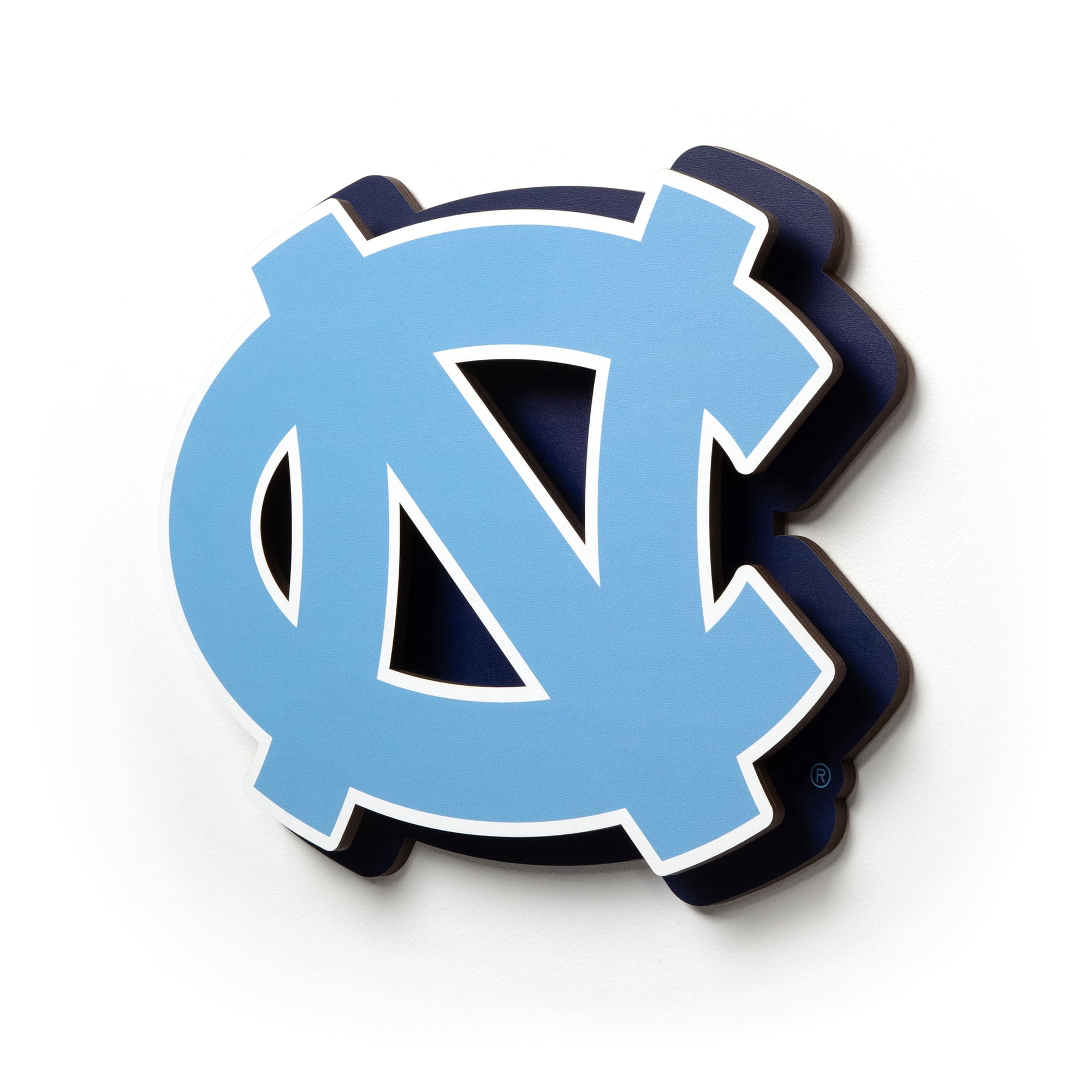 IDNA North Carolina Tar Heels 14" 3DX Logo Die Cut Wall Art