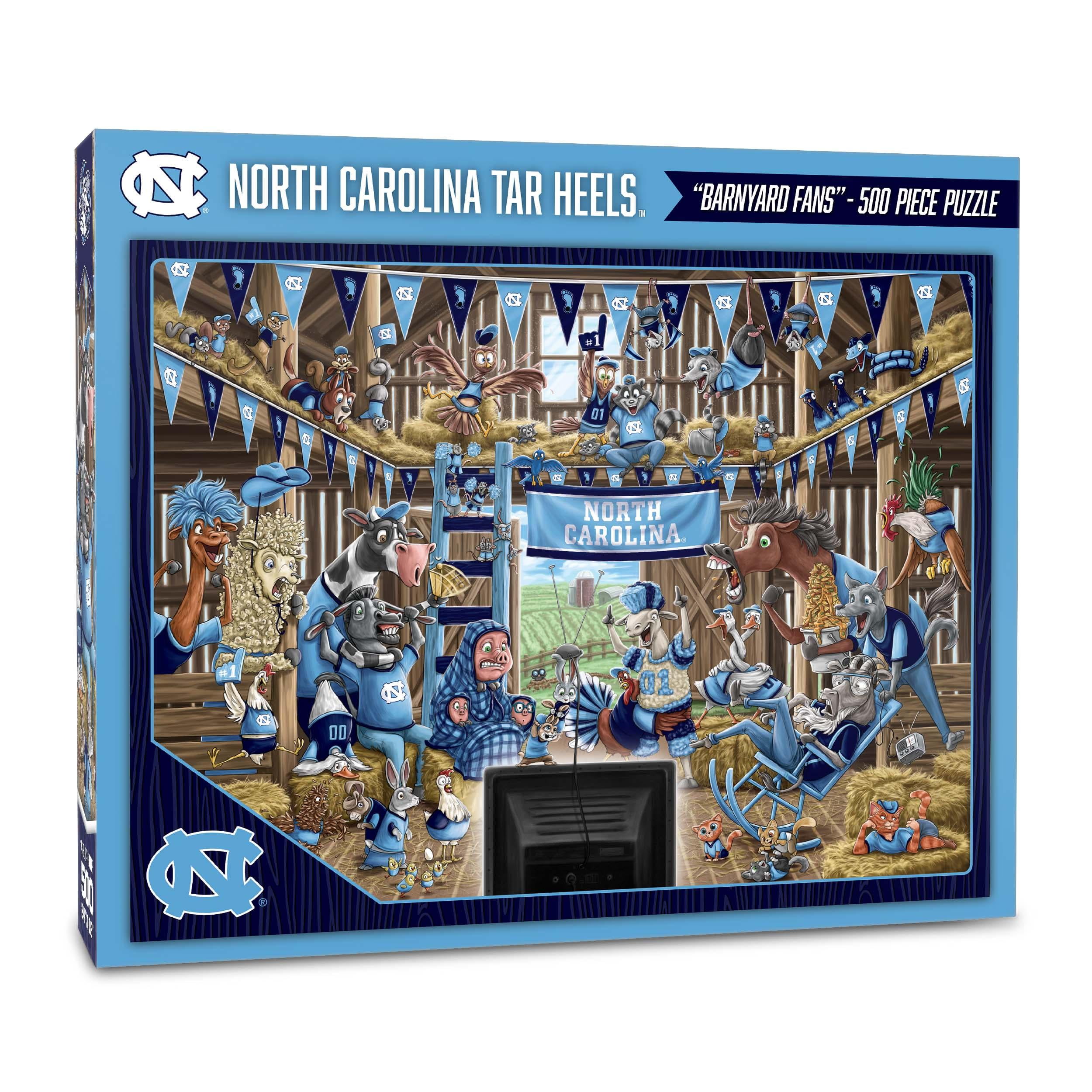 YouTheFan NCAA North Carolina Tar Heels Barnyard Fans Puzzle - 500 Piece