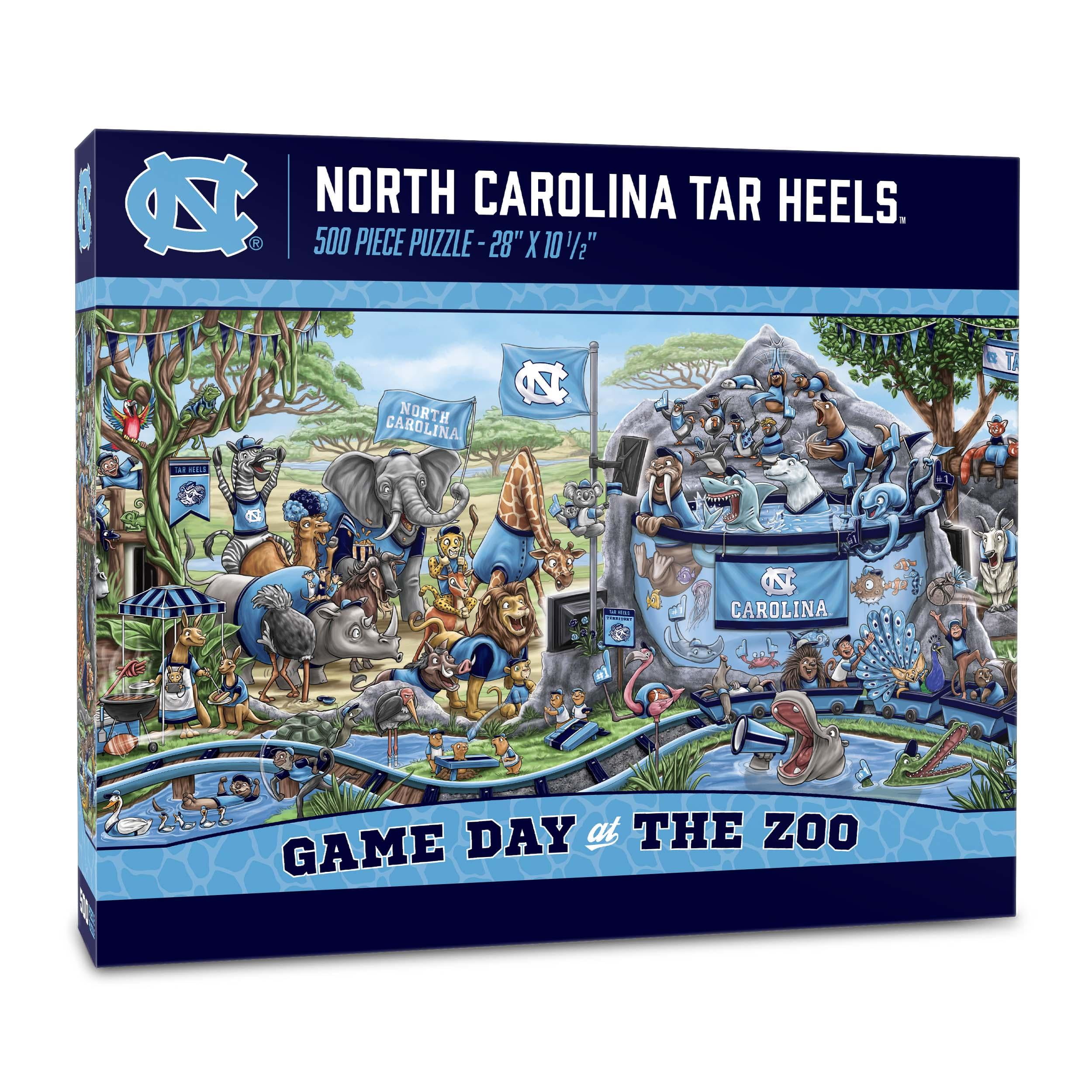 YouTheFan NCAA North Carolina Tar Heels Game Day at the Zoo - 500 pc Puzzle