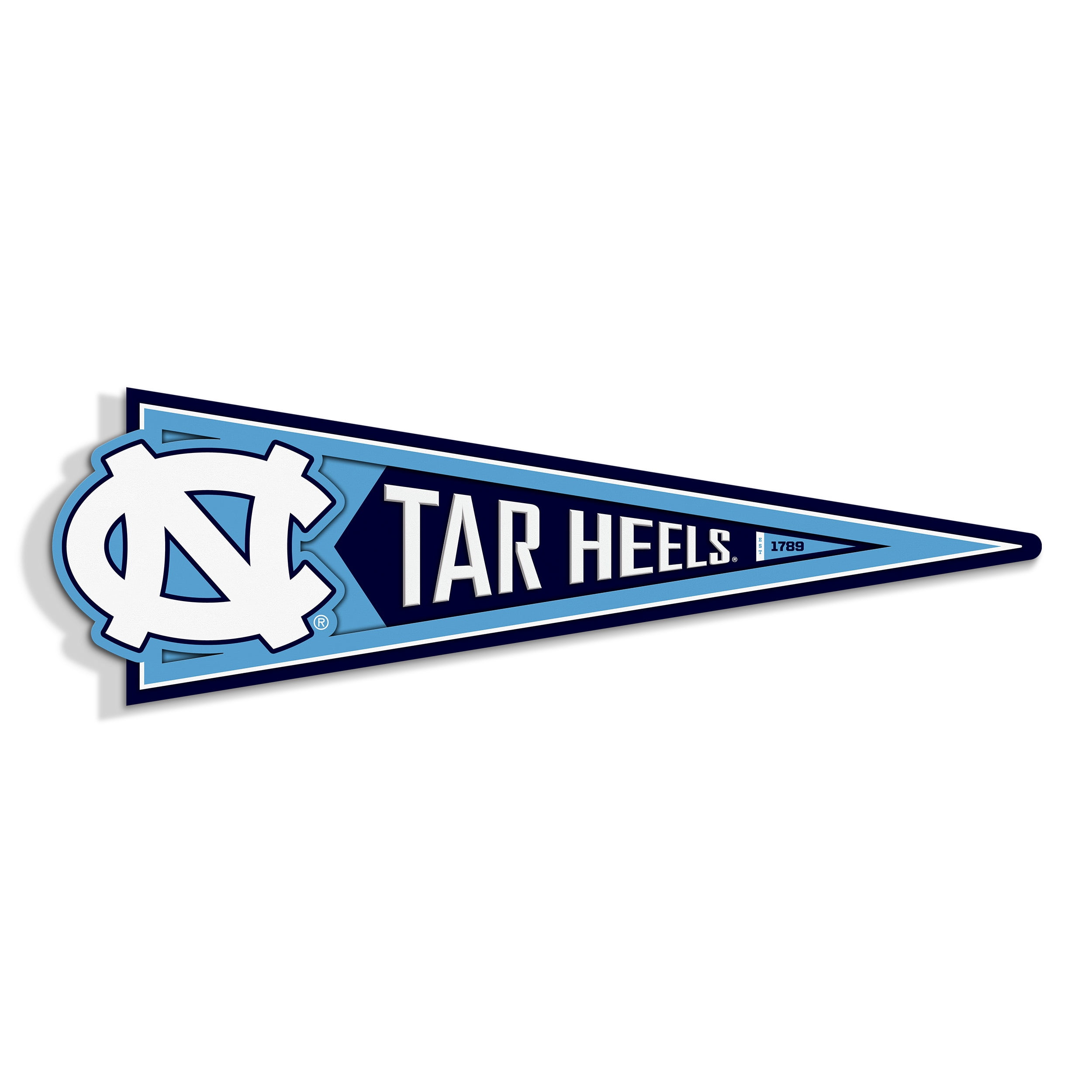 YouTheFan NCAA North Carolina Tar Heels Pennant Sign