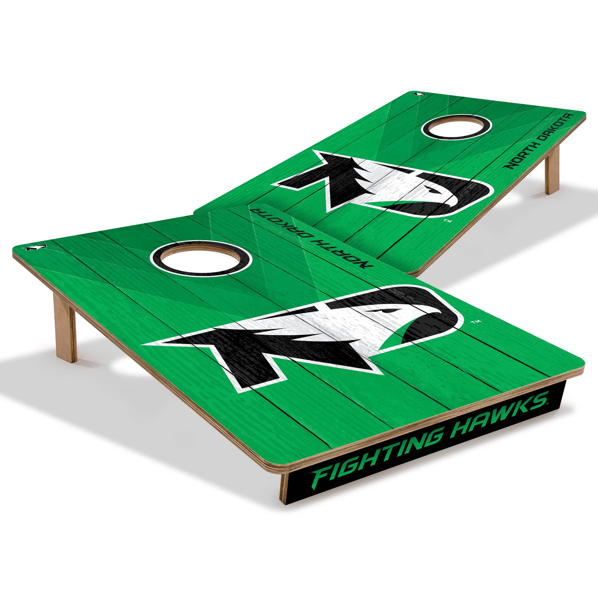 YouTheFan NCAA North Dakota Fighting Hawk 2' x 3' Cornhole Game No Bags