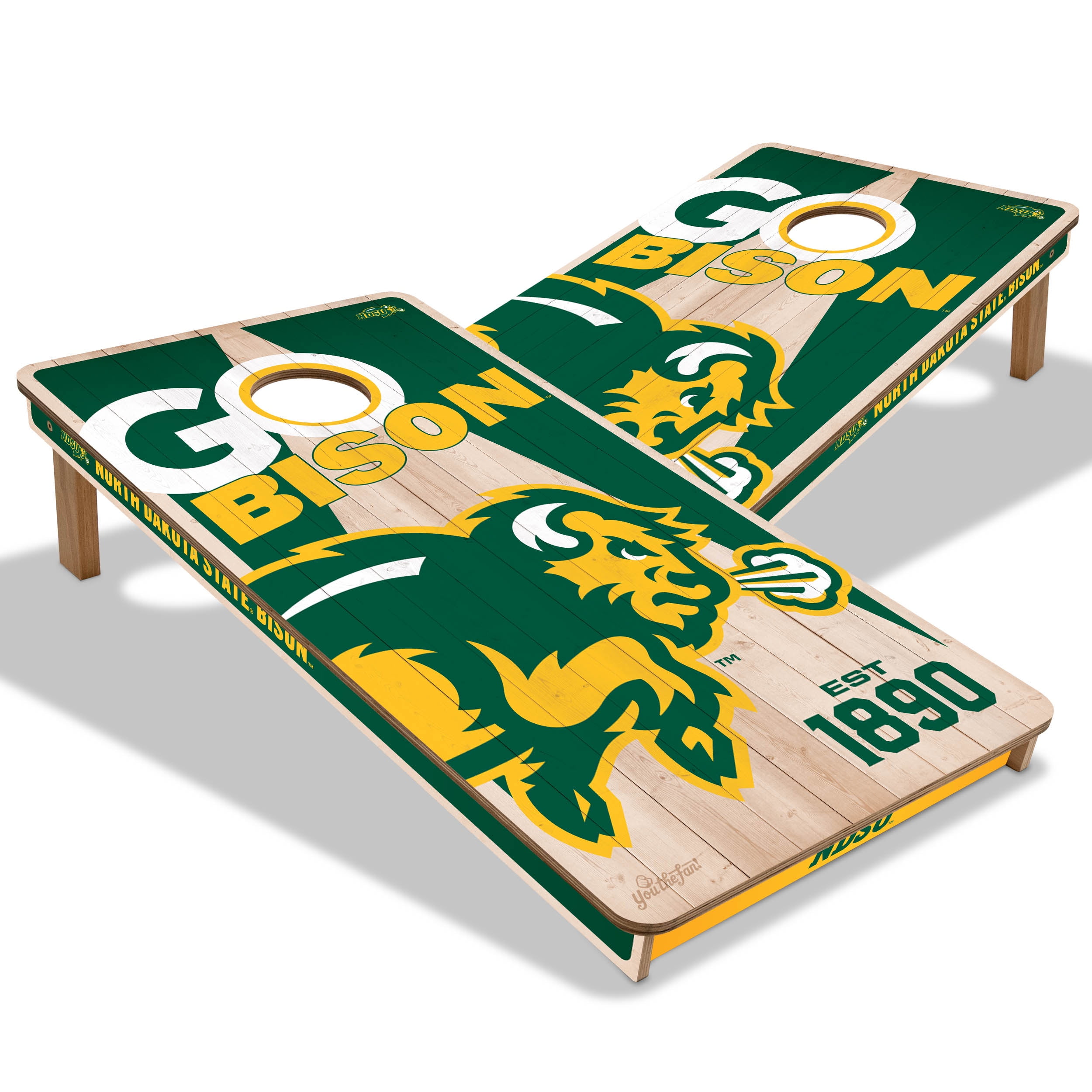YouTheFan NCAA North Dakota State Bison 2' x 4' Cornhole Game No Bags
