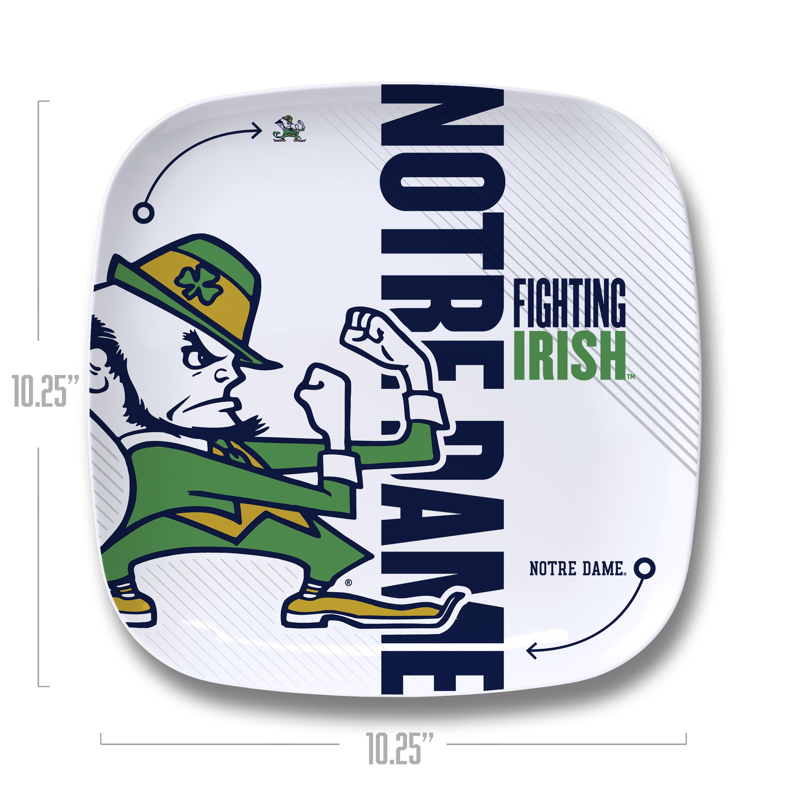 YouTheFan NCAA Notre Dame Fighting Irish Large Party Plate