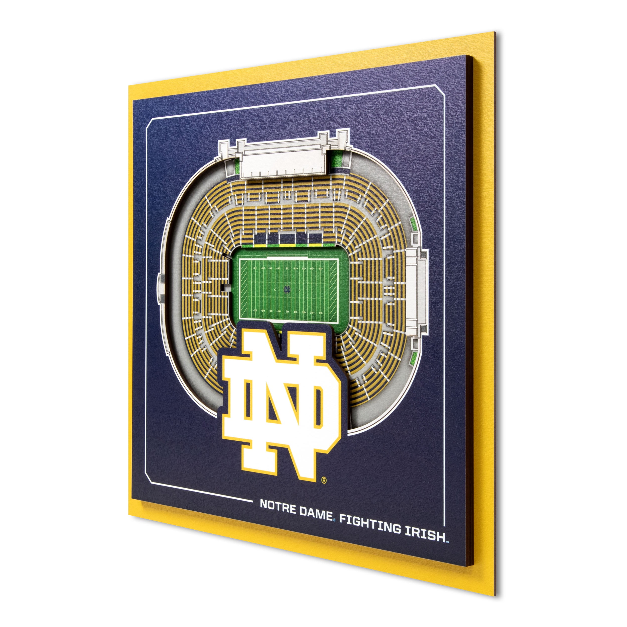 YouTheFan NCAA Notre Dame Fighting Irish Stadium Series 3D Wall Art