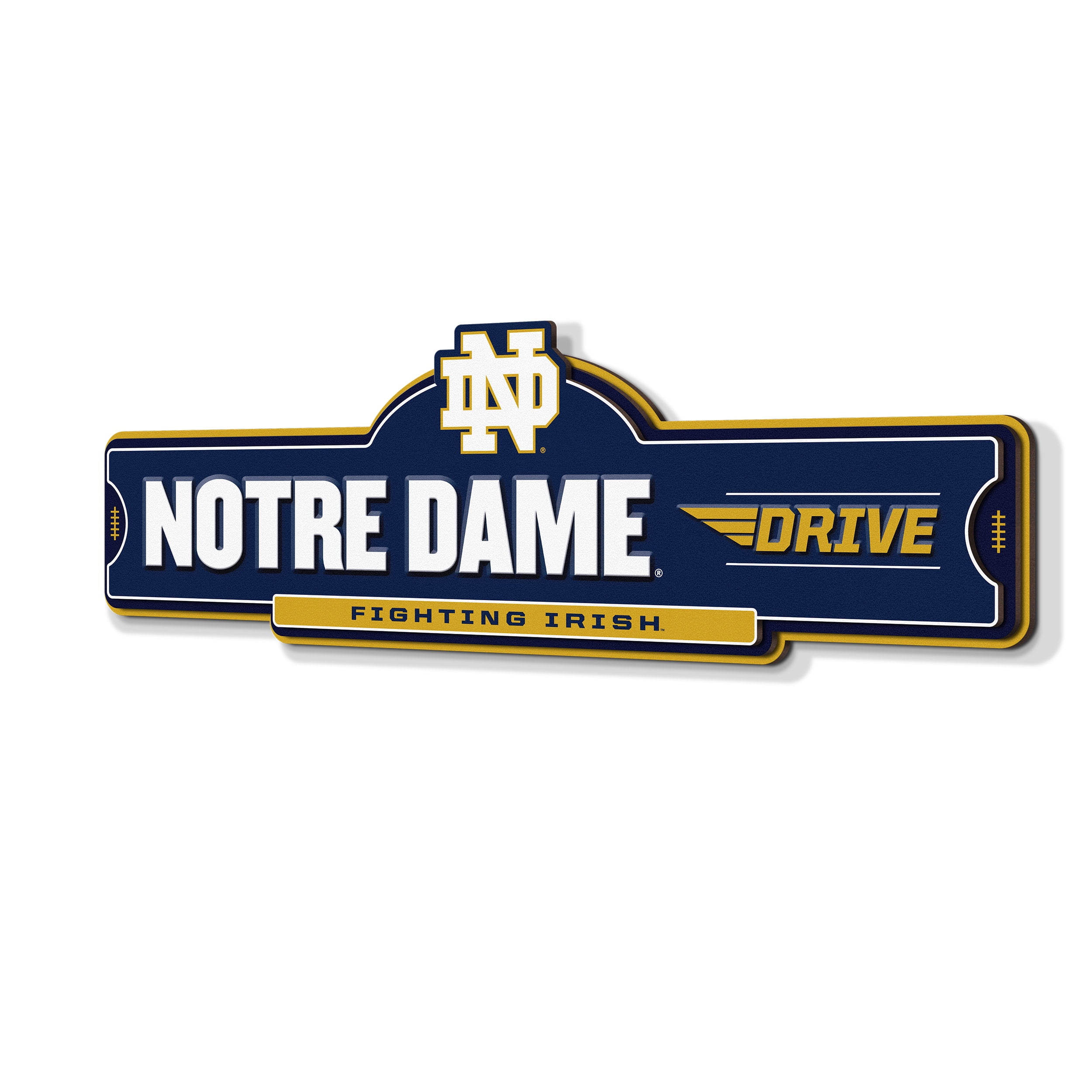YouTheFan NCAA Notre Dame Fighting Irish Street Sign