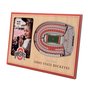 YouTheFan NCAA Ohio State Buckeyes 3D StadiumView Picture Frame