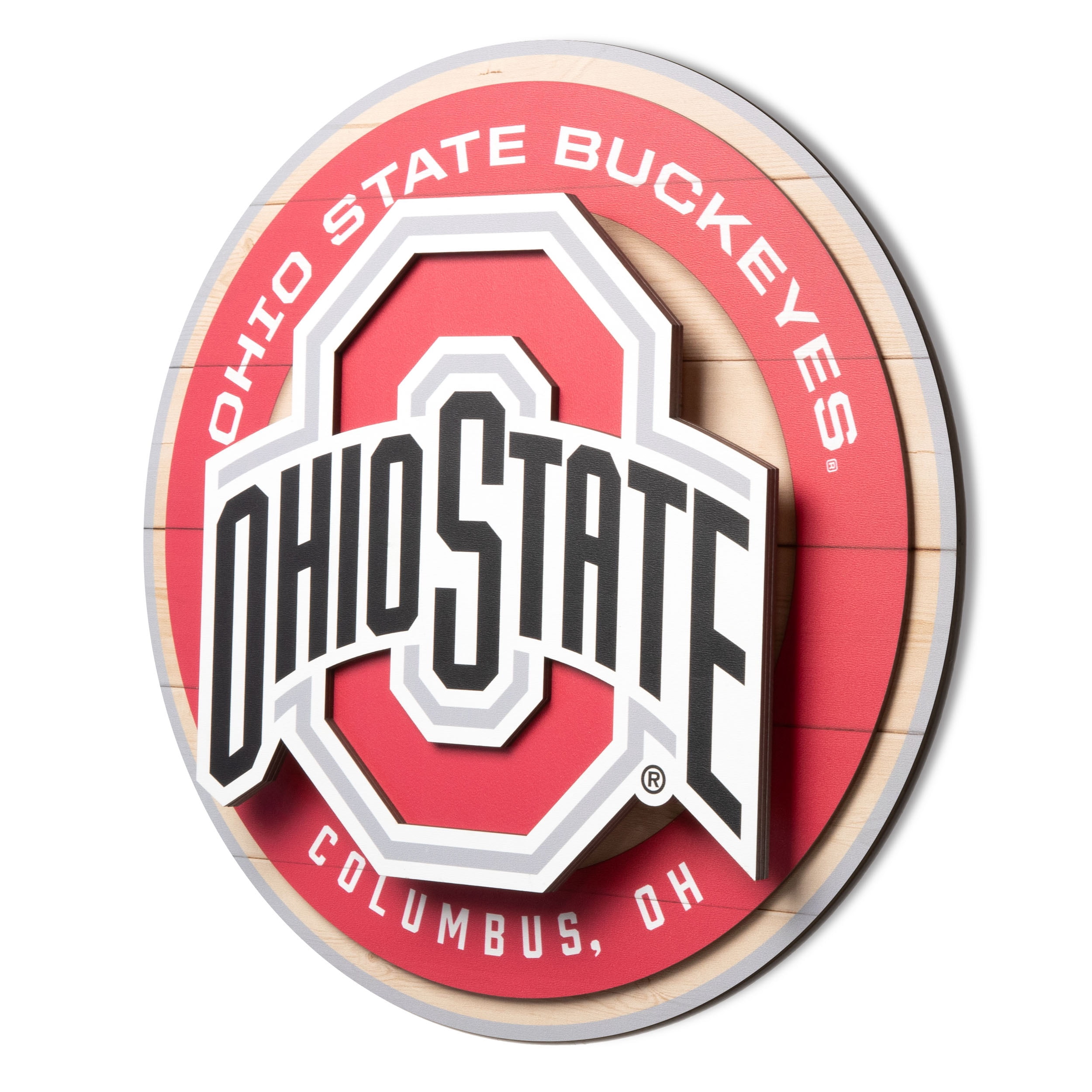 YouTheFan NCAA Ohio State Buckeyes 3DX Circle Wall Art