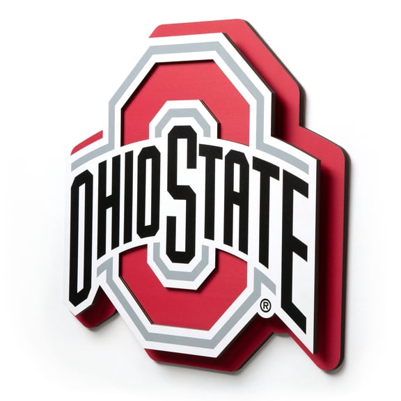 YouTheFan NCAA Ohio State Buckeyes 3DX Die Cut Wall Art
