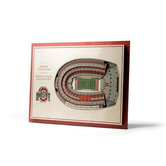 Ohio State Buckeyes 17'' x 13'' 5-Layer StadiumViews 3D Wall Art