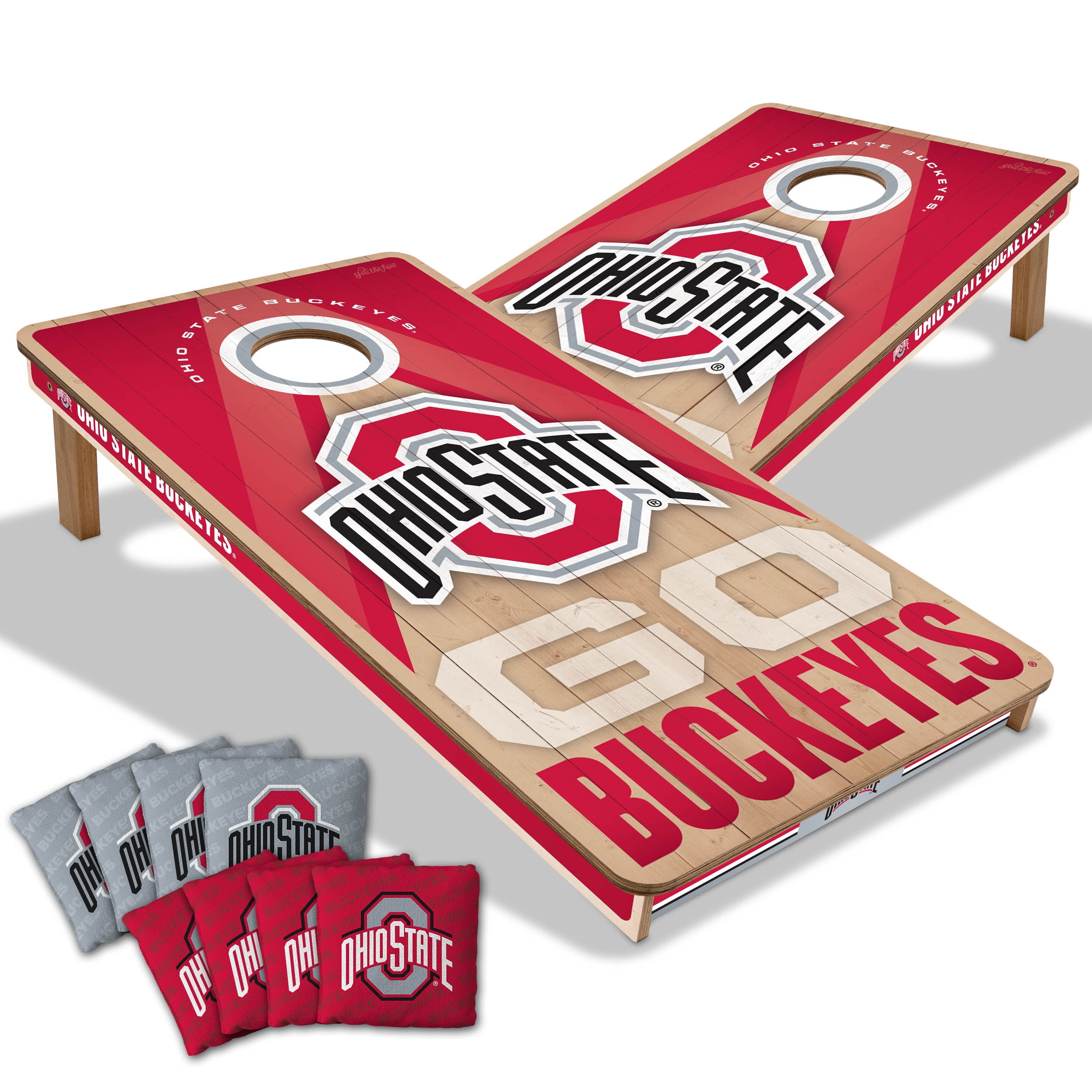 YouTheFan NCAA Ohio State Buckeyes 2x4 Slogan Series Cornhole