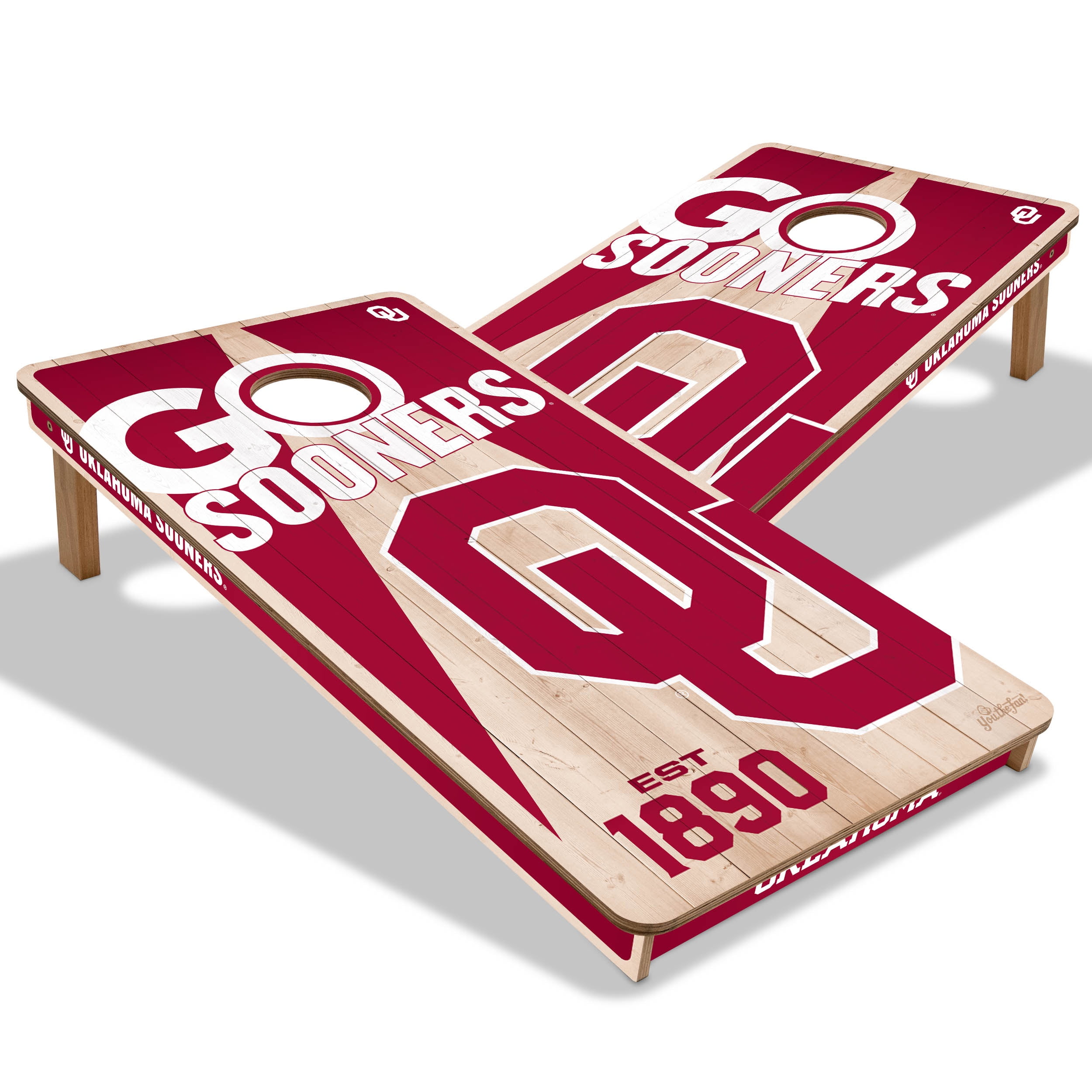 YouTheFan NCAA Oklahoma Sooners 2' x 4' Cornhole Game No Bags