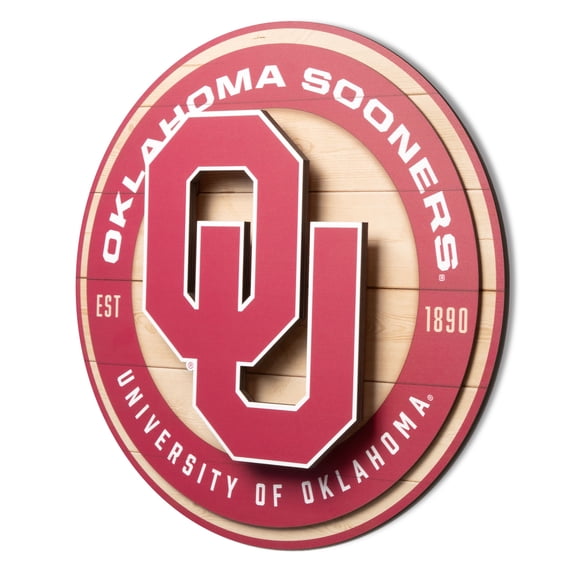 YouTheFan NCAA Oklahoma Sooners 3DX Circle Wall Art