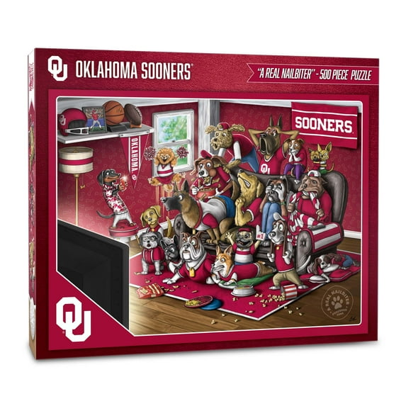 YouTheFan NCAA Oklahoma Sooners Purebred Fans Nailbiter Puzzle - 500 PC