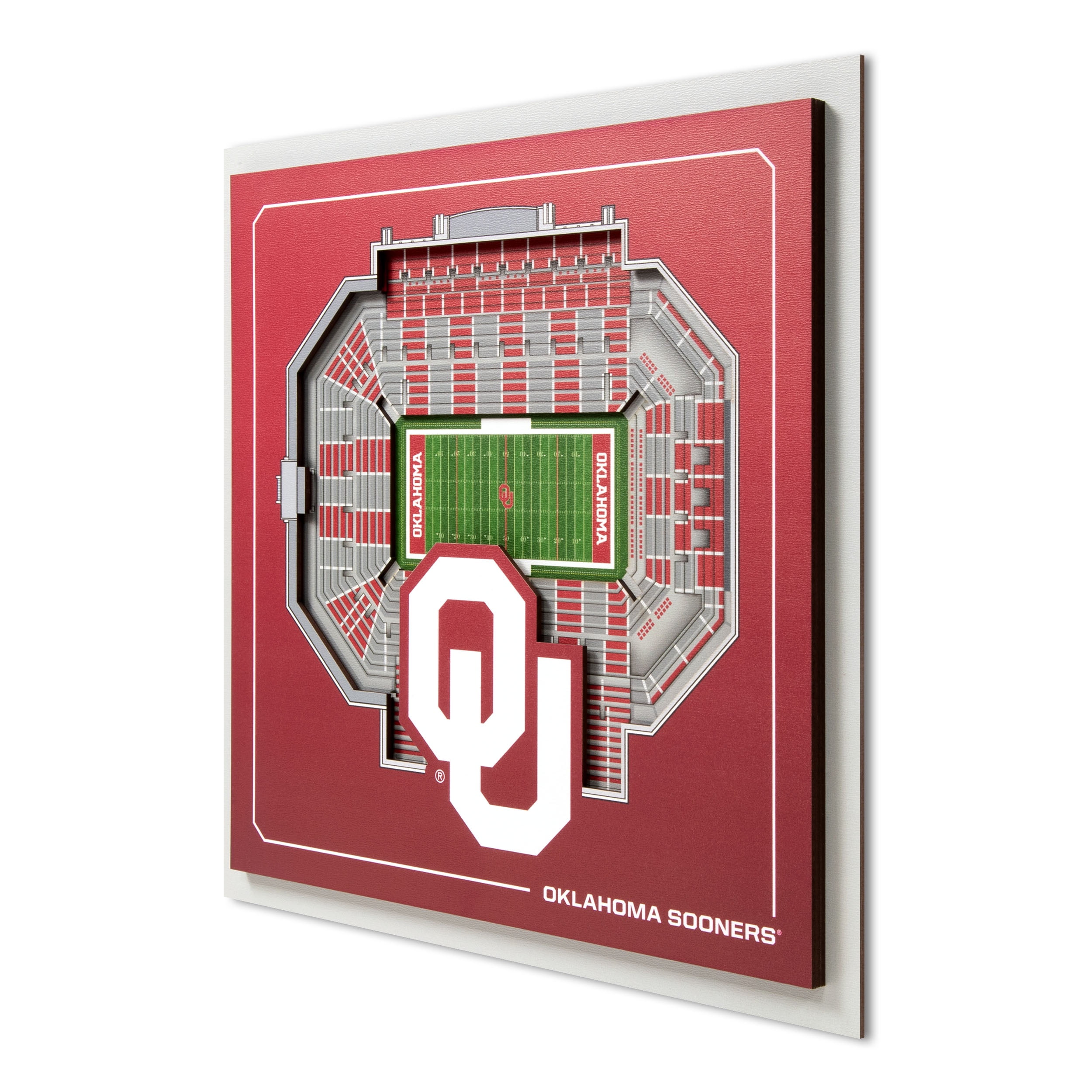 YouTheFan NCAA Oklahoma Sooners Stadium Series 3D Wall Art