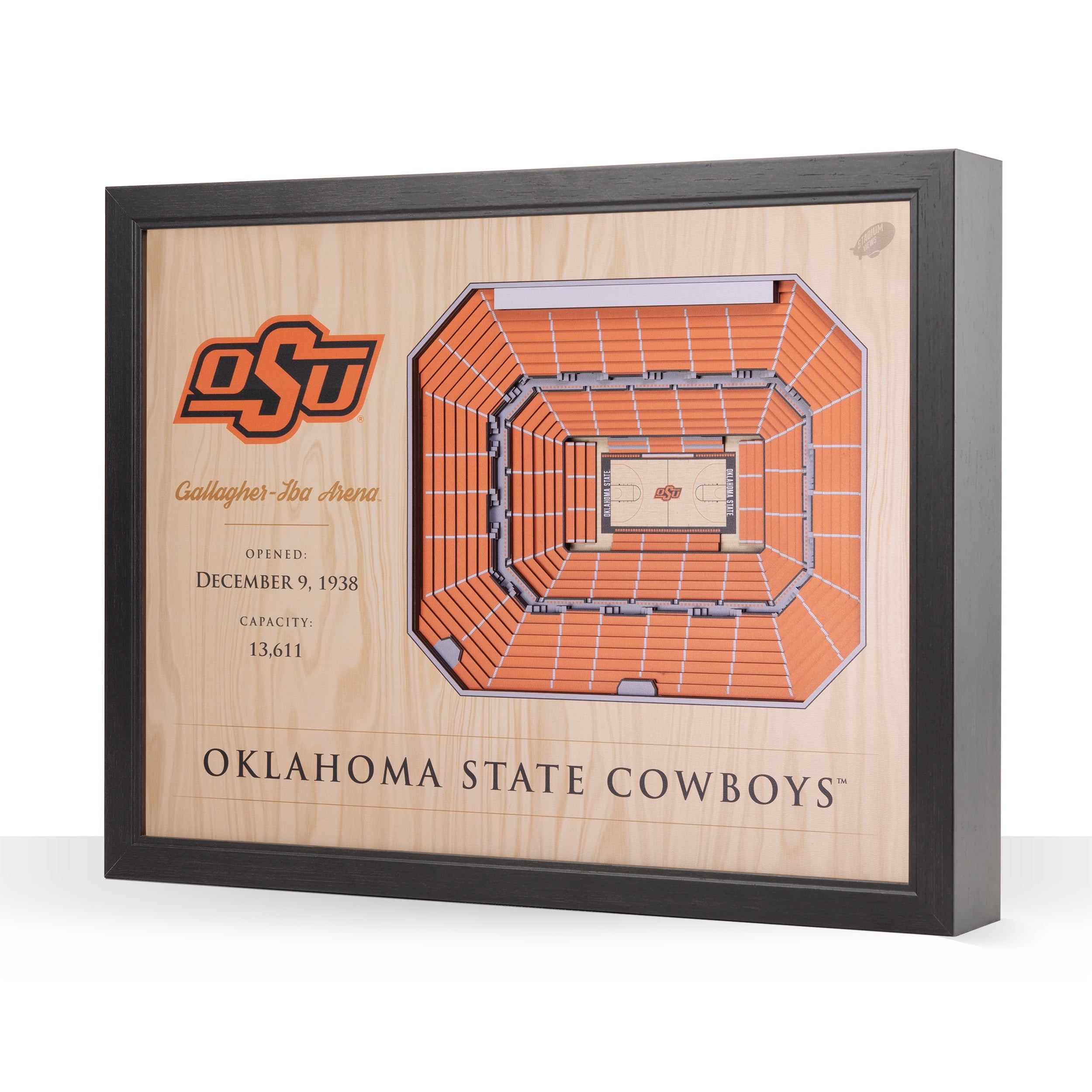 YouTheFan NCAA Oklahoma St. BB 25-Layer Stadiumview Wall Art