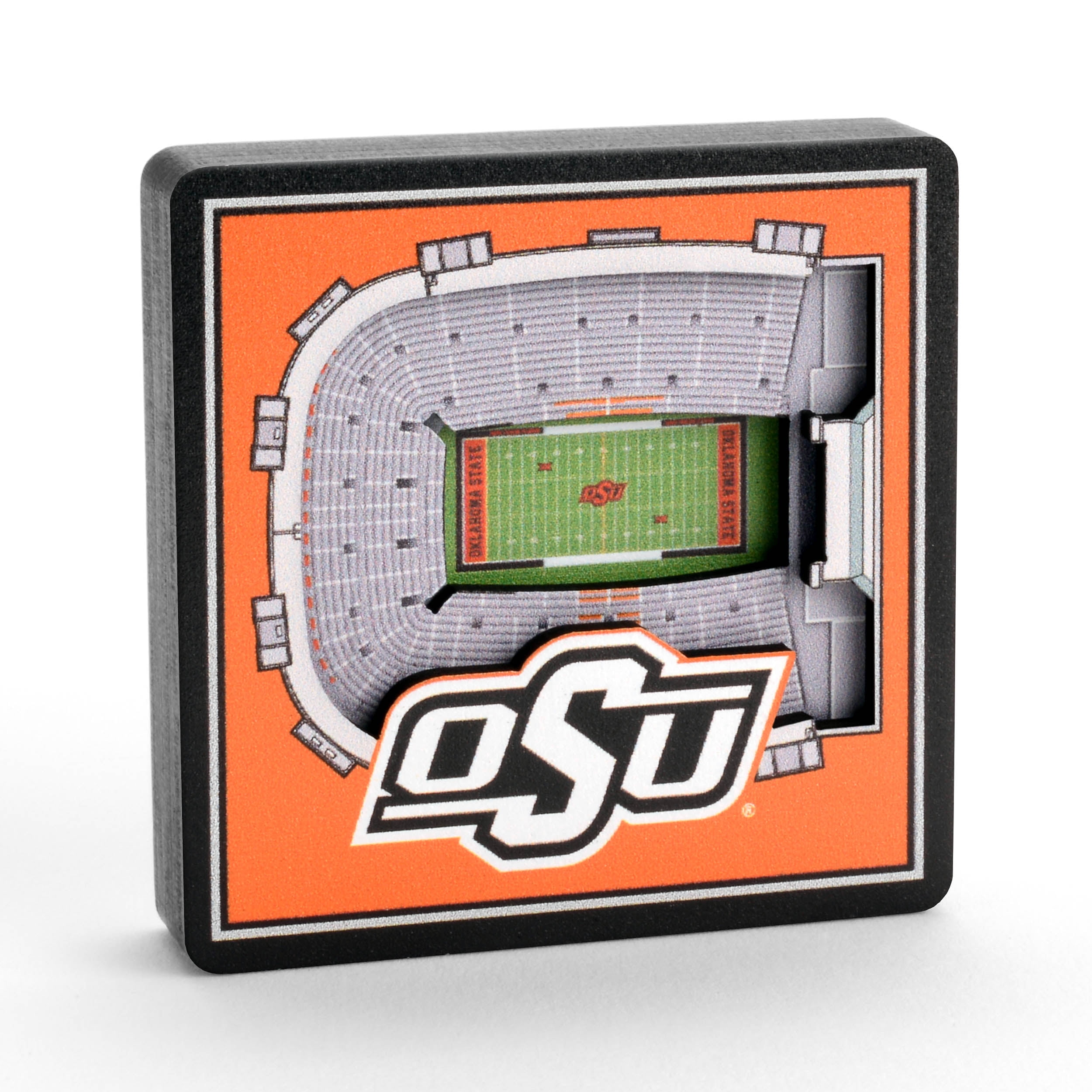 YouTheFan NCAA Oklahoma State Cowboys 3D StadiumView Magnet