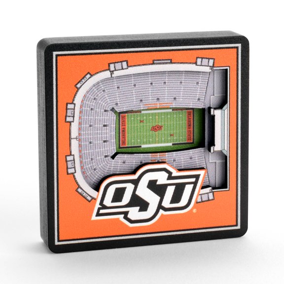 YouTheFan NCAA Oklahoma State Cowboys 3D StadiumView Magnet