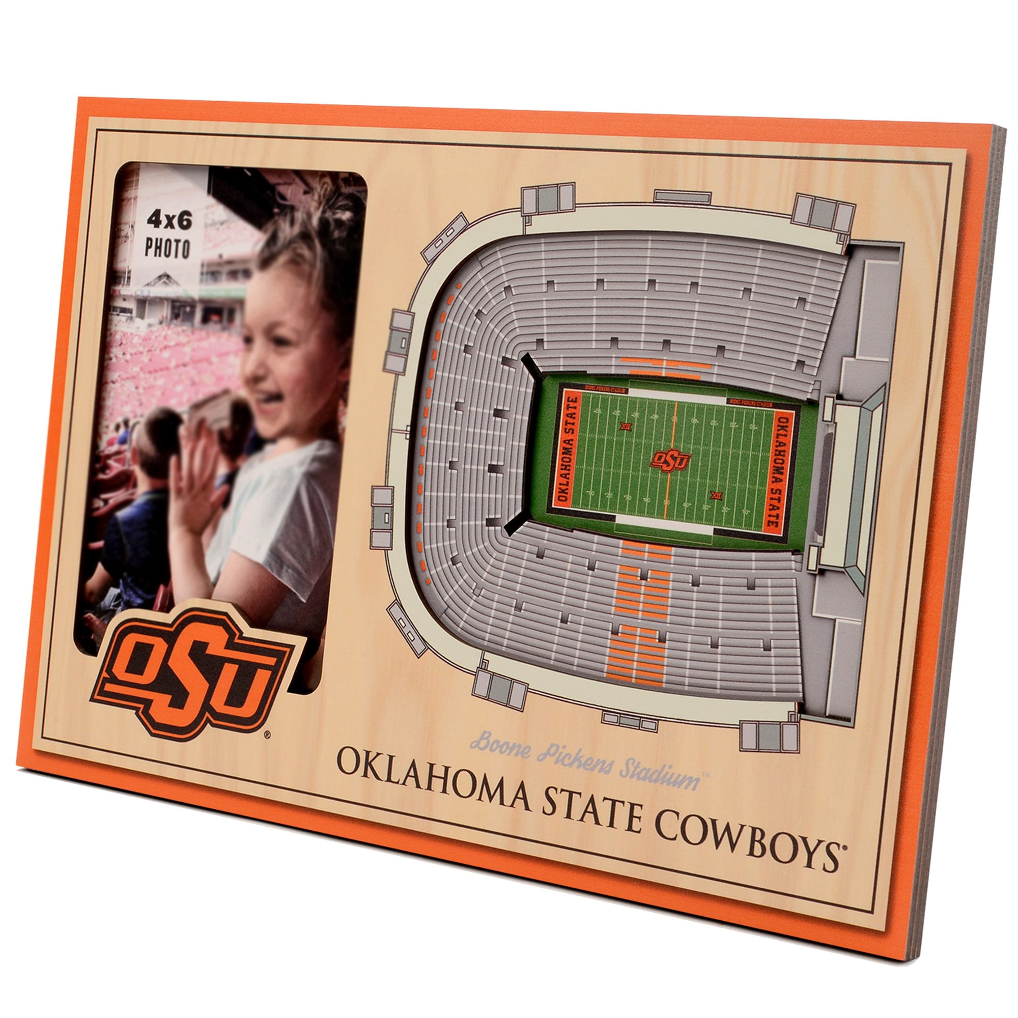 IDNA Oklahoma State Cowboys 3D StadiumViews Picture Frame