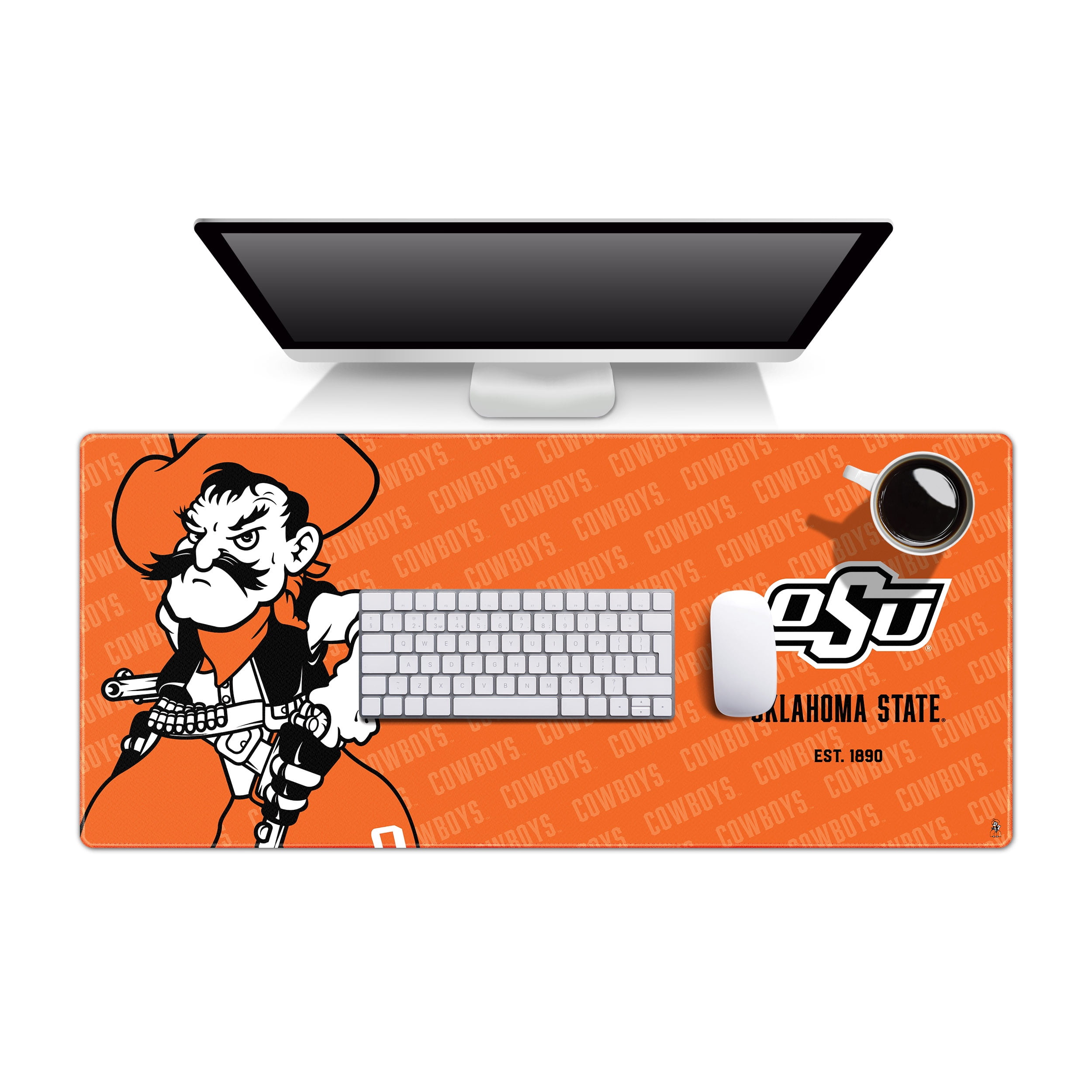 YouTheFan NCAA Oklahoma State Cowboys Logo Series Desk Pad