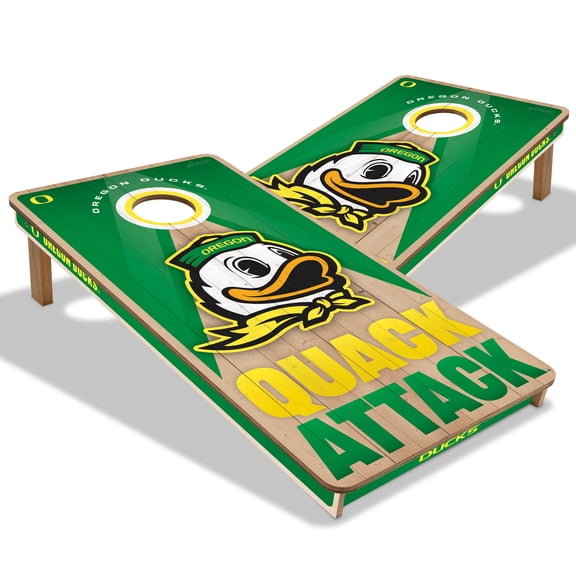 YouTheFan NCAA Oregon Ducks 2X4 Slogan Series Cornhole NO BAGS