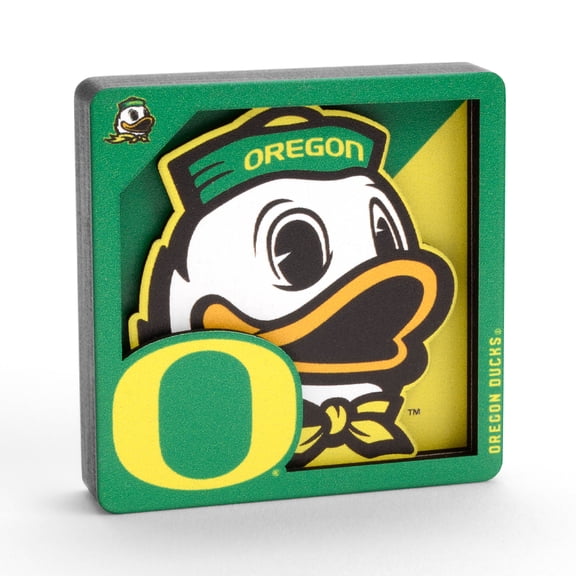 YouTheFan NCAA Oregon Ducks 3D Logo Series Magnet