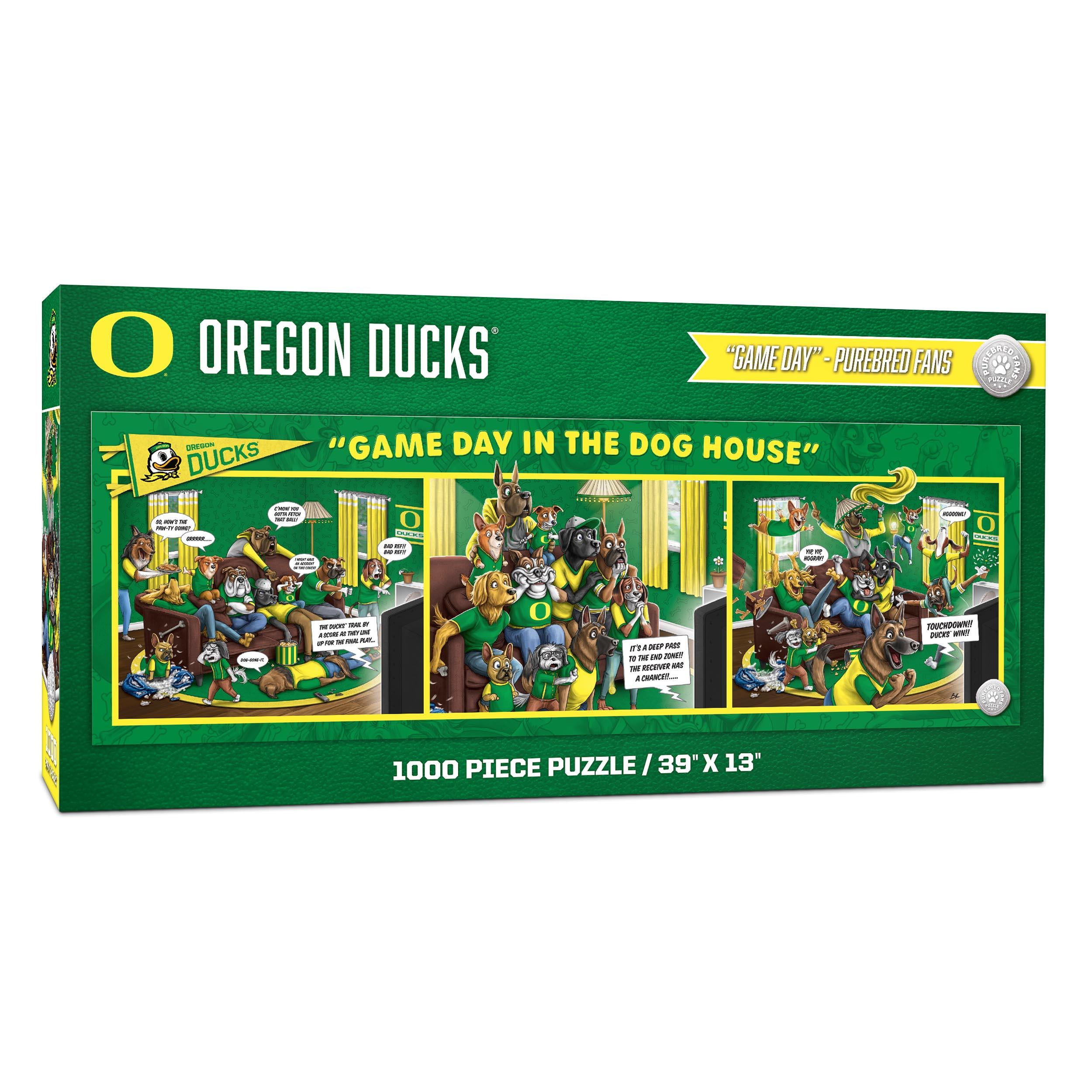 YouTheFan NCAA Oregon Ducks Purebred Fans Gameday in the Dog House 1000PC Puzzle