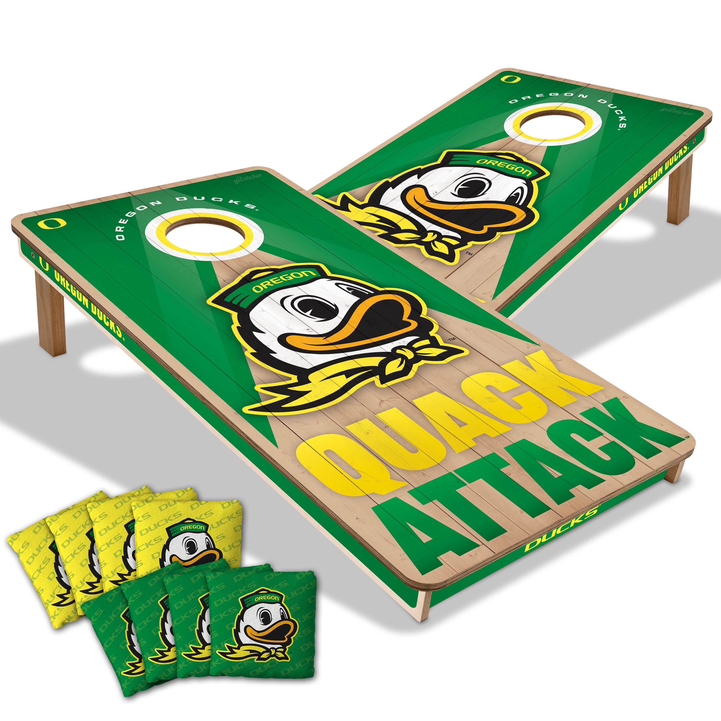 YouTheFan NCAA Oregon Ducks 2x4 Slogan Series Cornhole